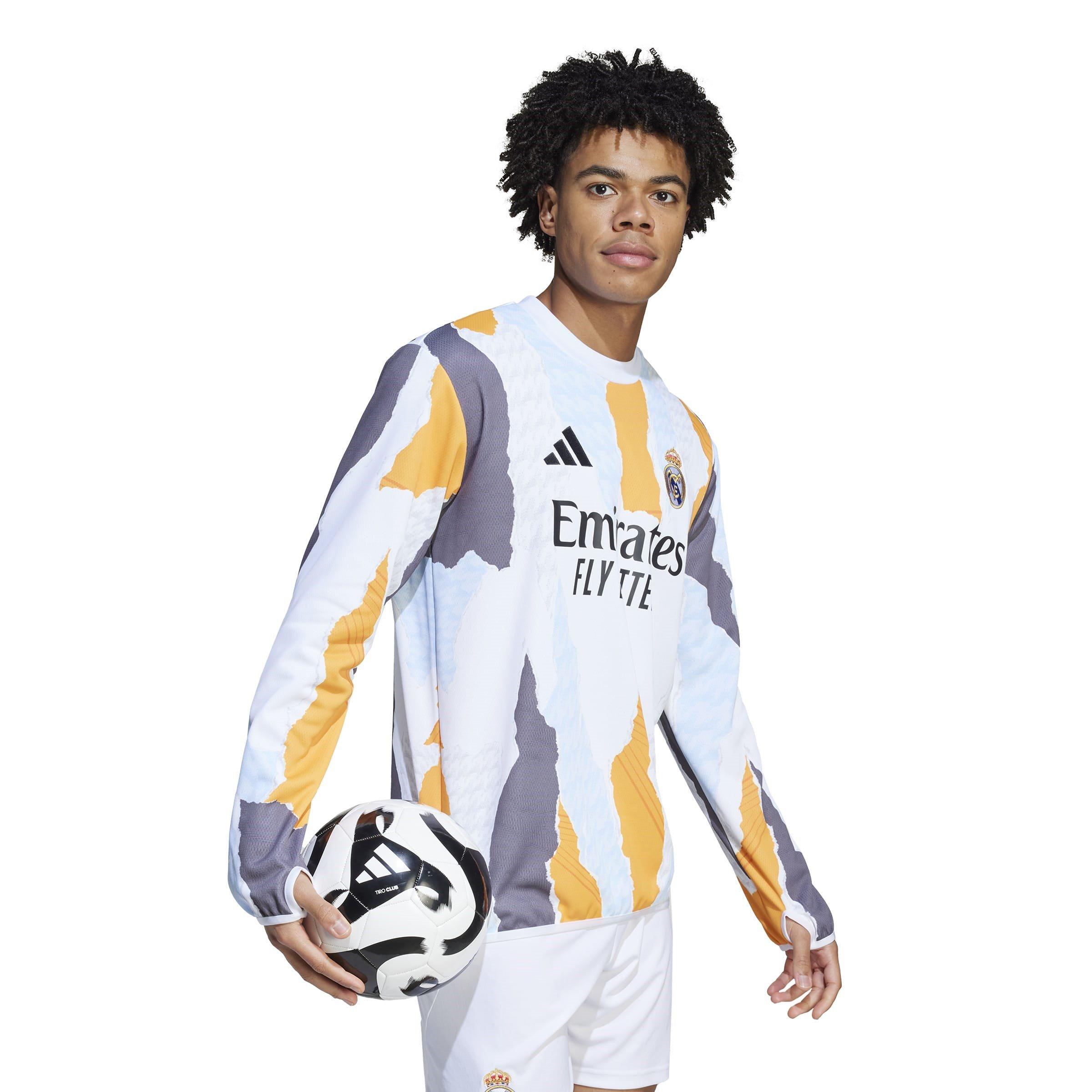 Bianco/Azzurro - adidas - Real Madrid Pre Match Drill Top 2025 2026 Adults - 4