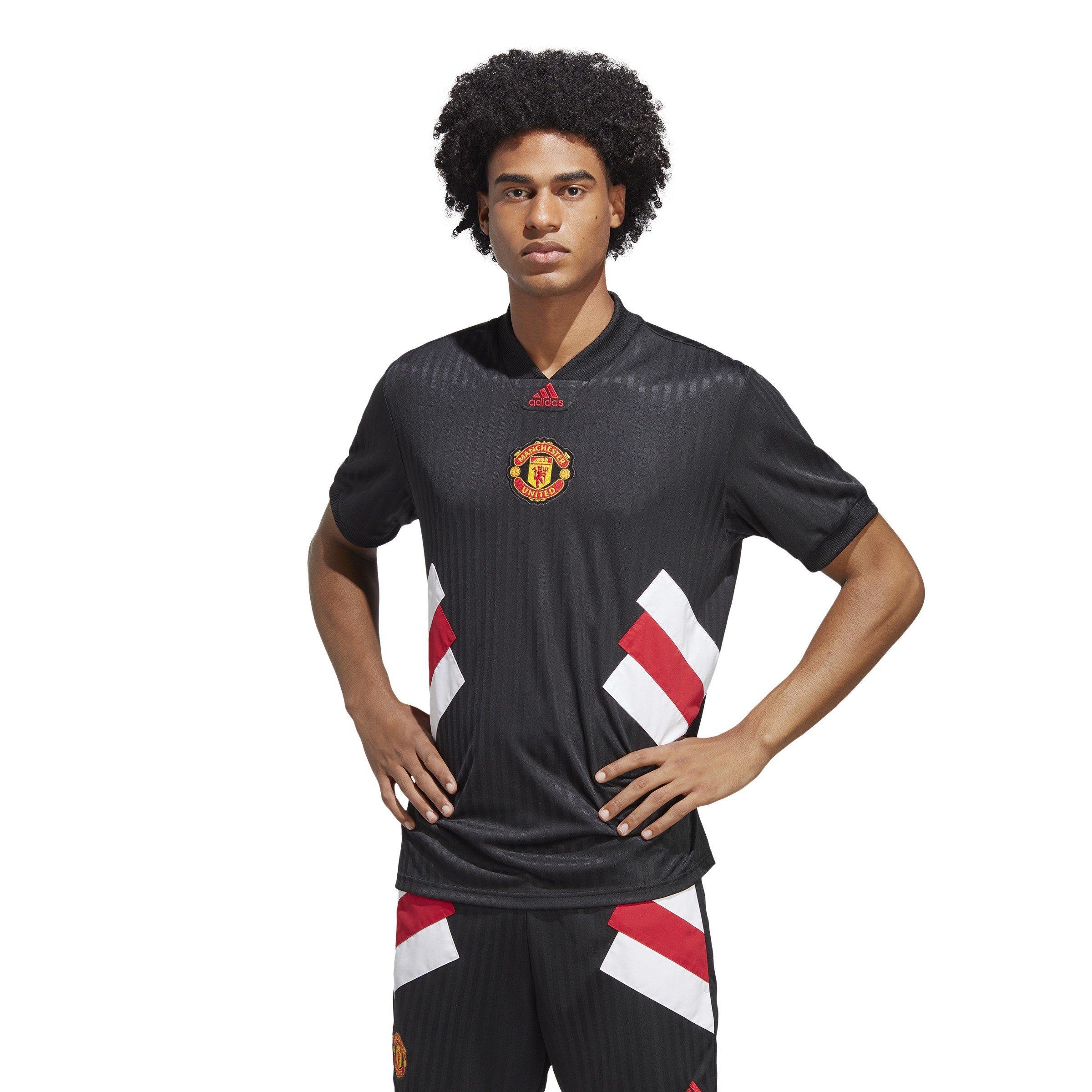 adidas Manchester United FC Icon Retro Shirt Mens Chemises retro sous licence Sports Direct