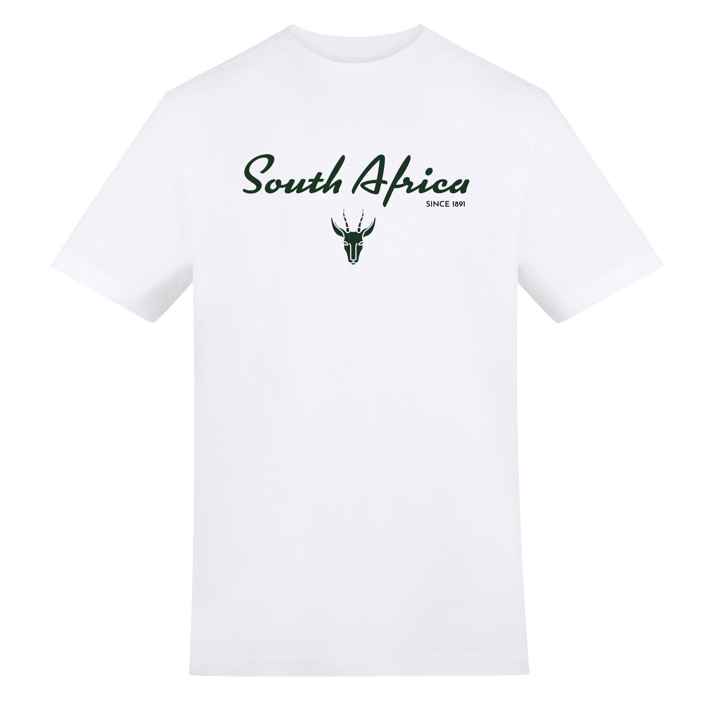 SthAfr Retro - AWD - Adults Printed South Africa Rugby Fan Tee