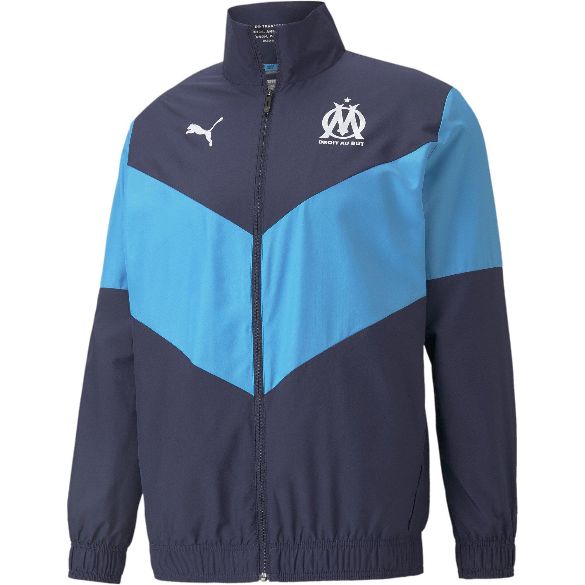 Puma Men's International Licensed Rain Anorak Jacket - Peacoat/Blue - L