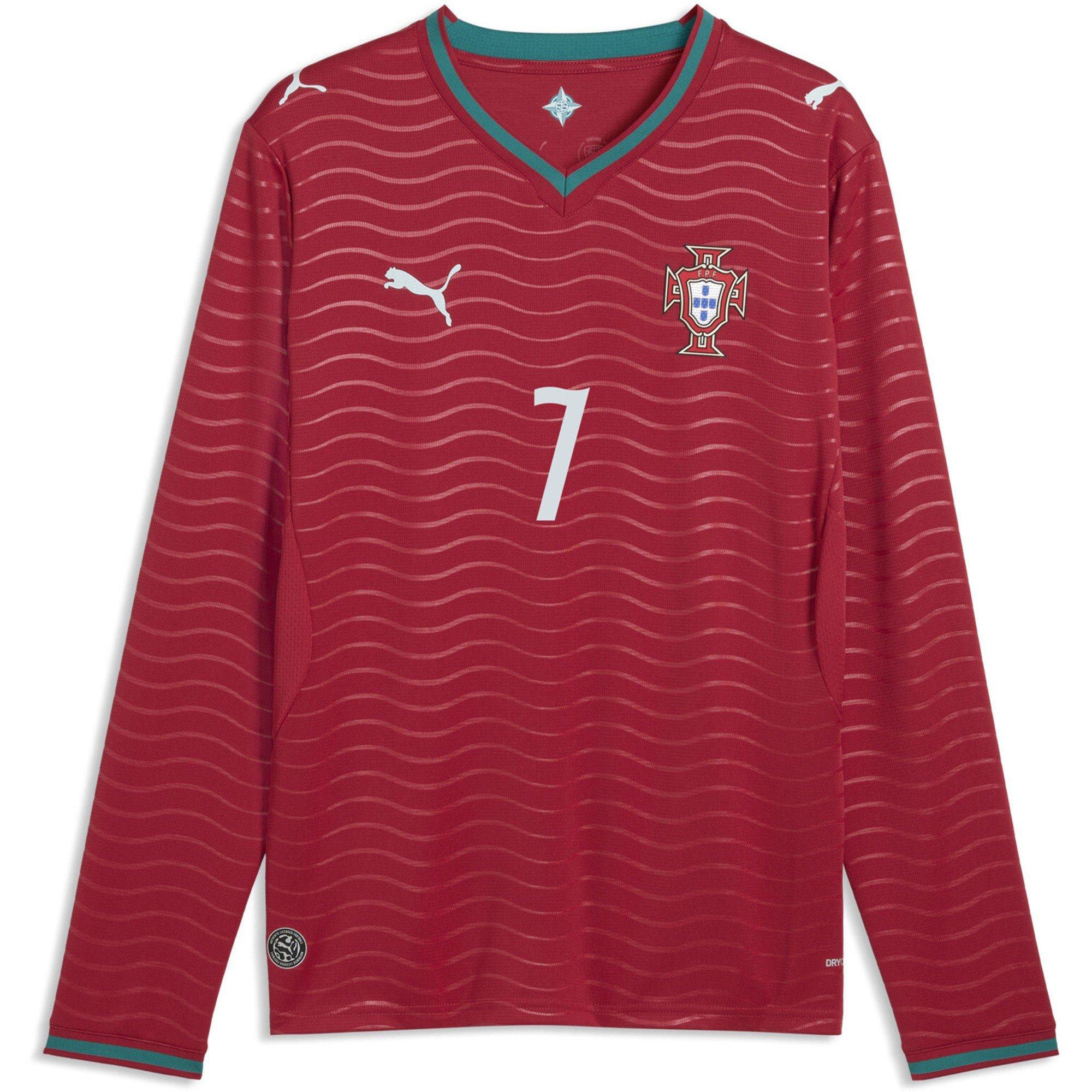 Puma Men's Ronaldo 7 Portugal Ronaldo Long Sleeve Home Shirt 2026