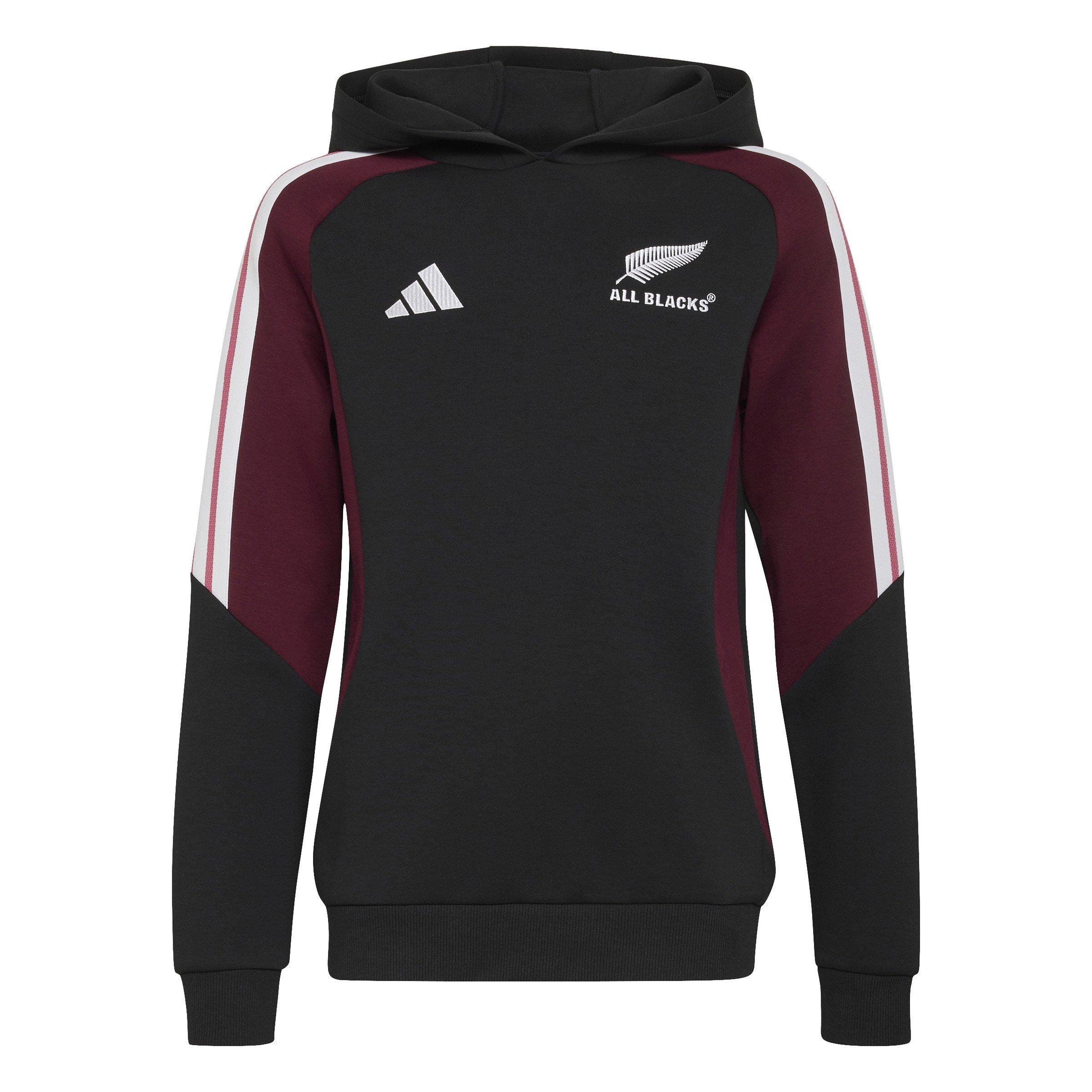 Black/Maroon - adidas - Kids' Rugby Hoodie - 1