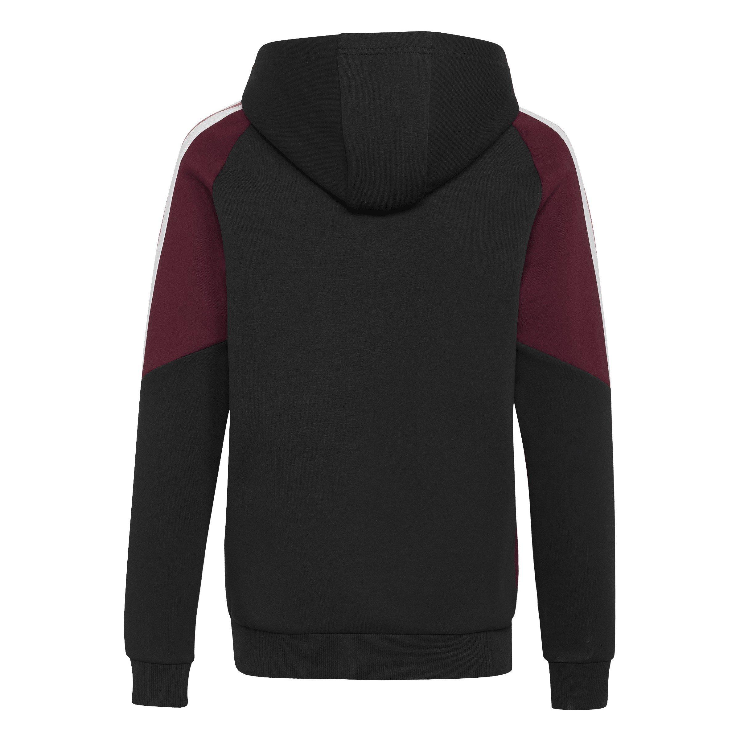 Black/Maroon - adidas - Kids' Rugby Hoodie - 2