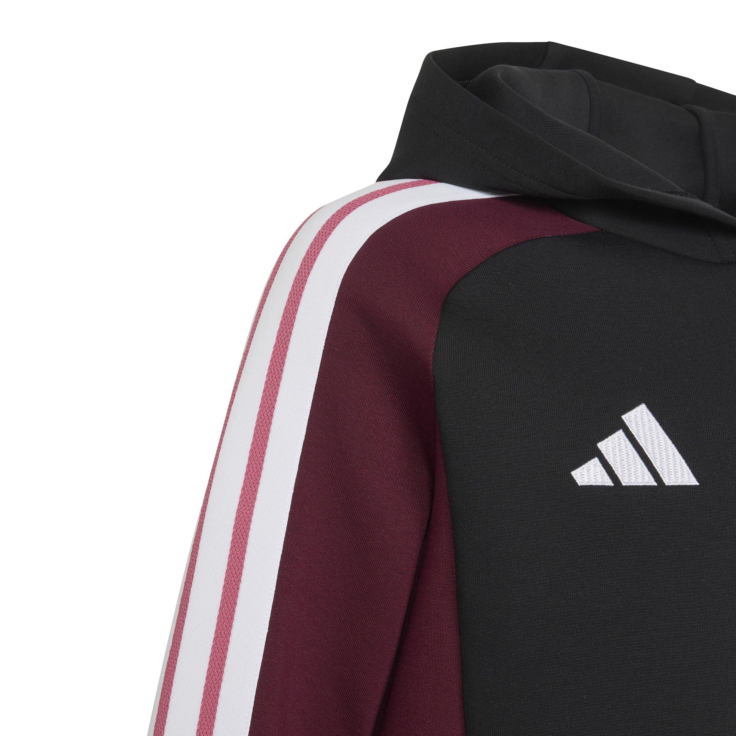 Black/Maroon - adidas - Kids' Rugby Hoodie - 3