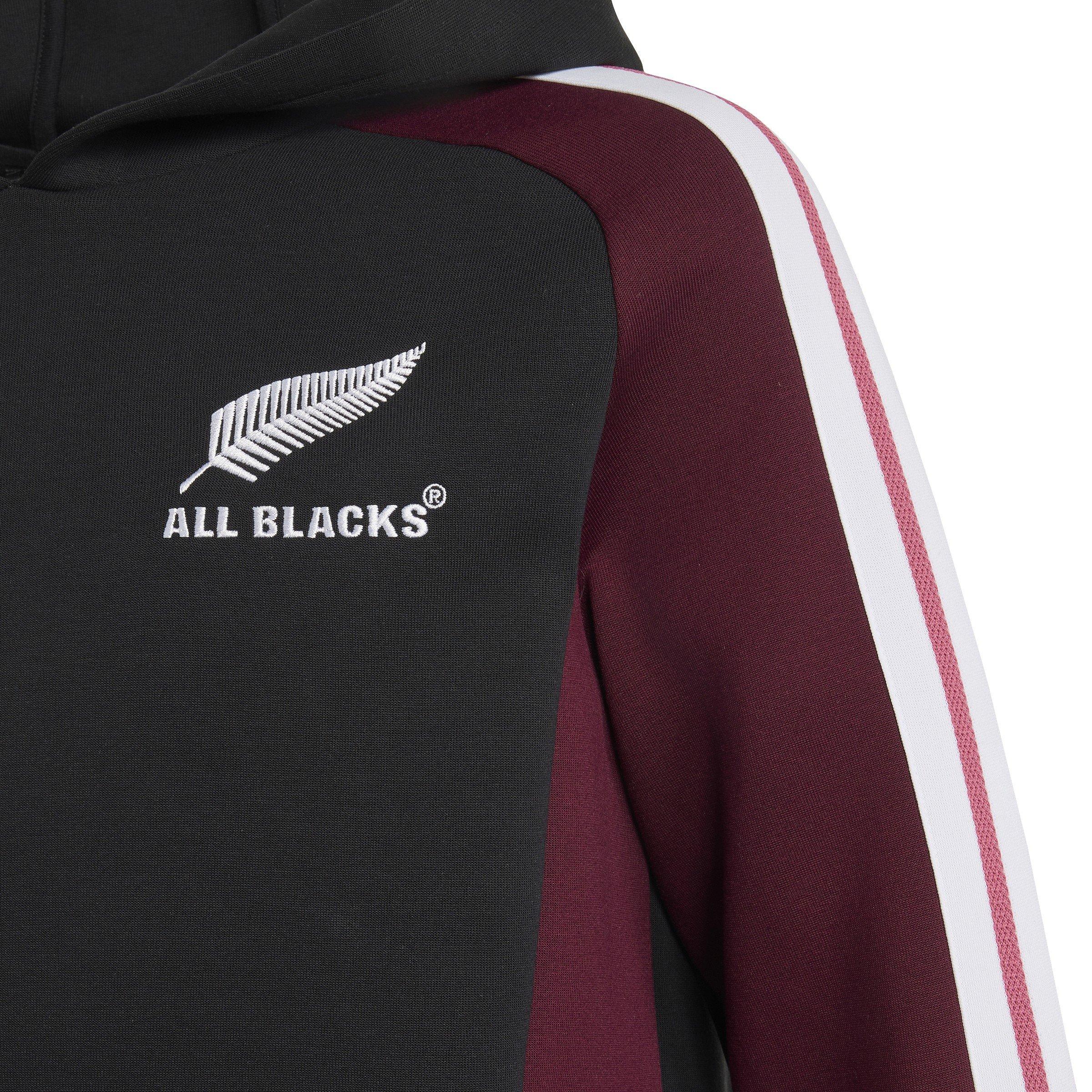 Black/Maroon - adidas - Kids' Rugby Hoodie - 4