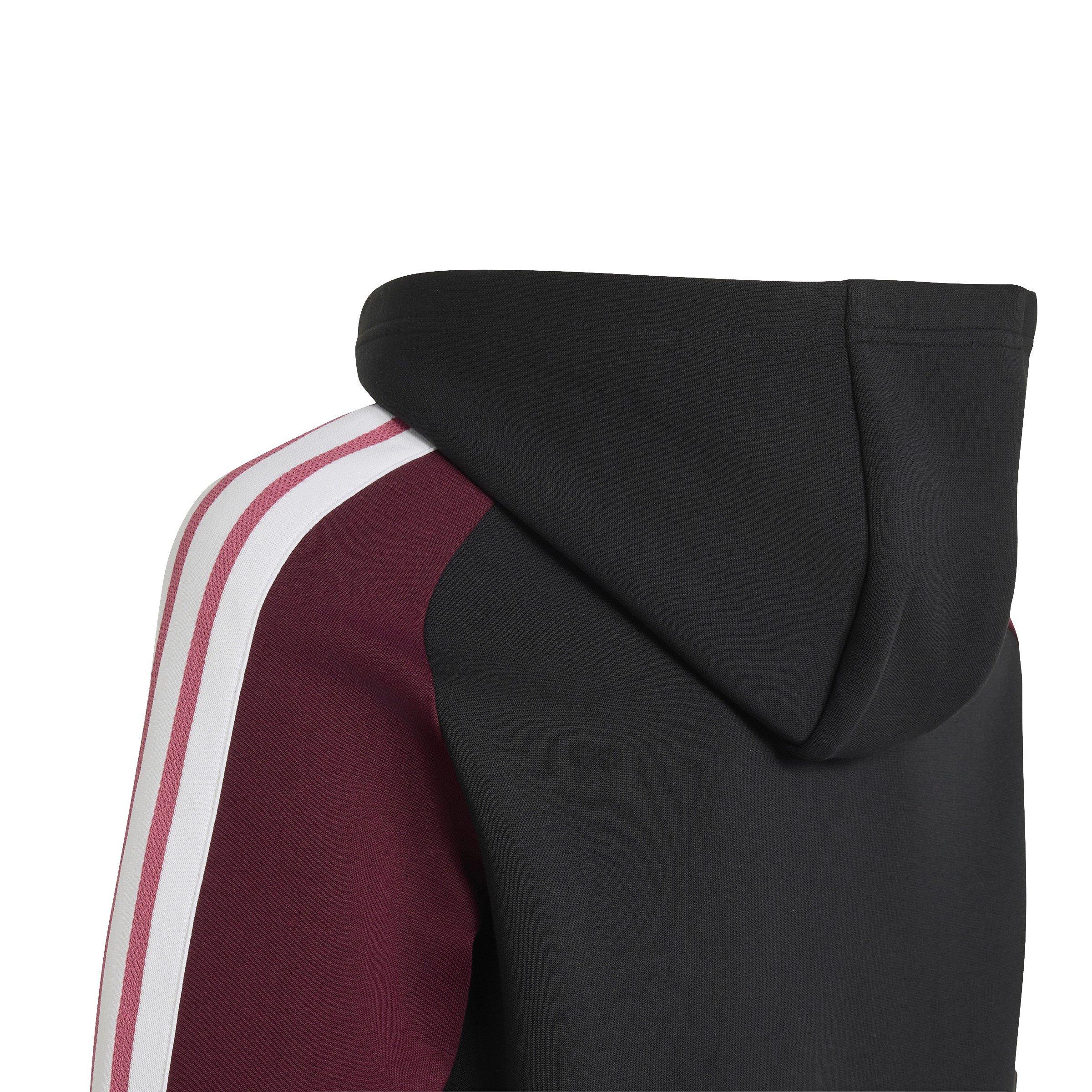 Black/Maroon - adidas - Kids' Rugby Hoodie - 5