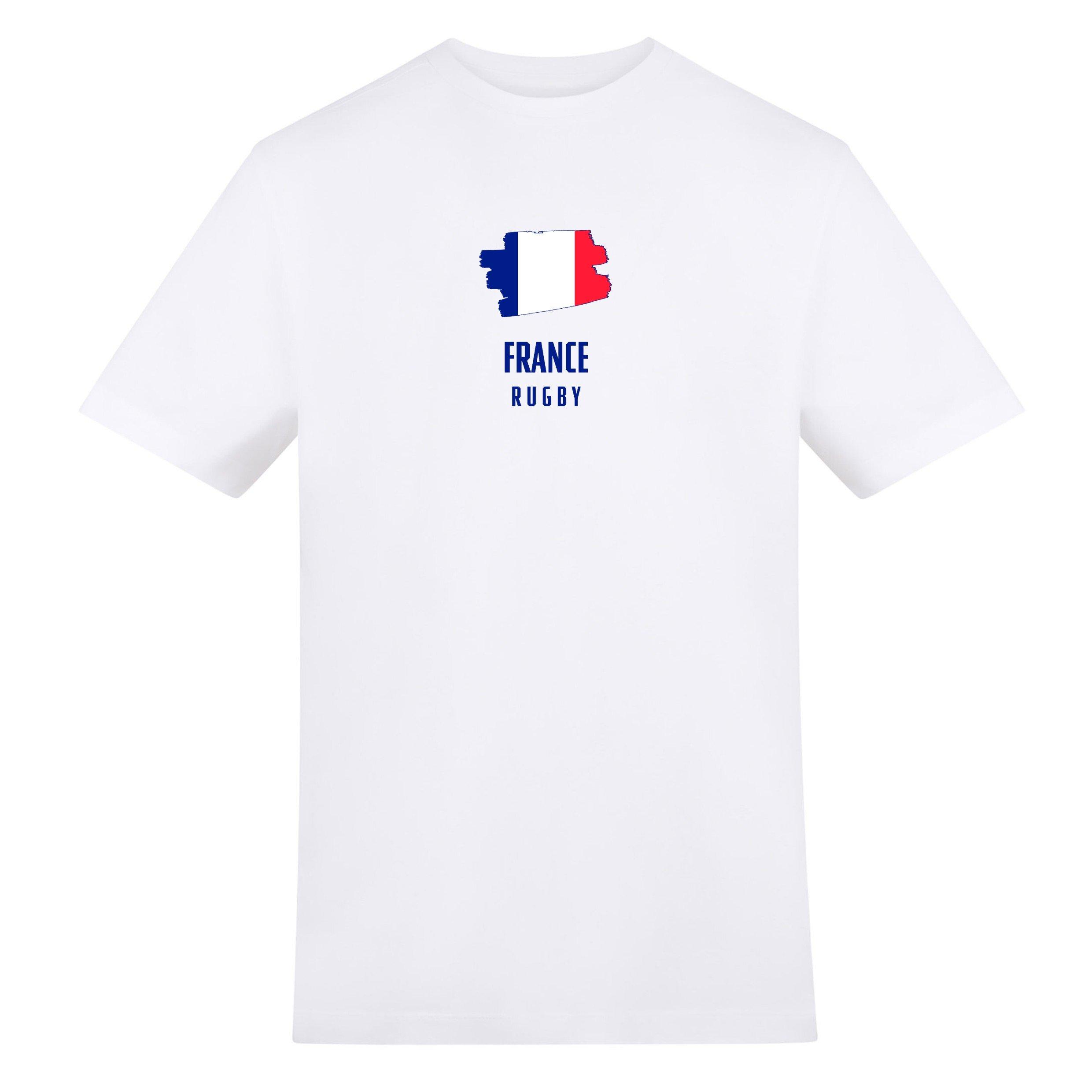 Adults Printed France Rugby Fan Tee