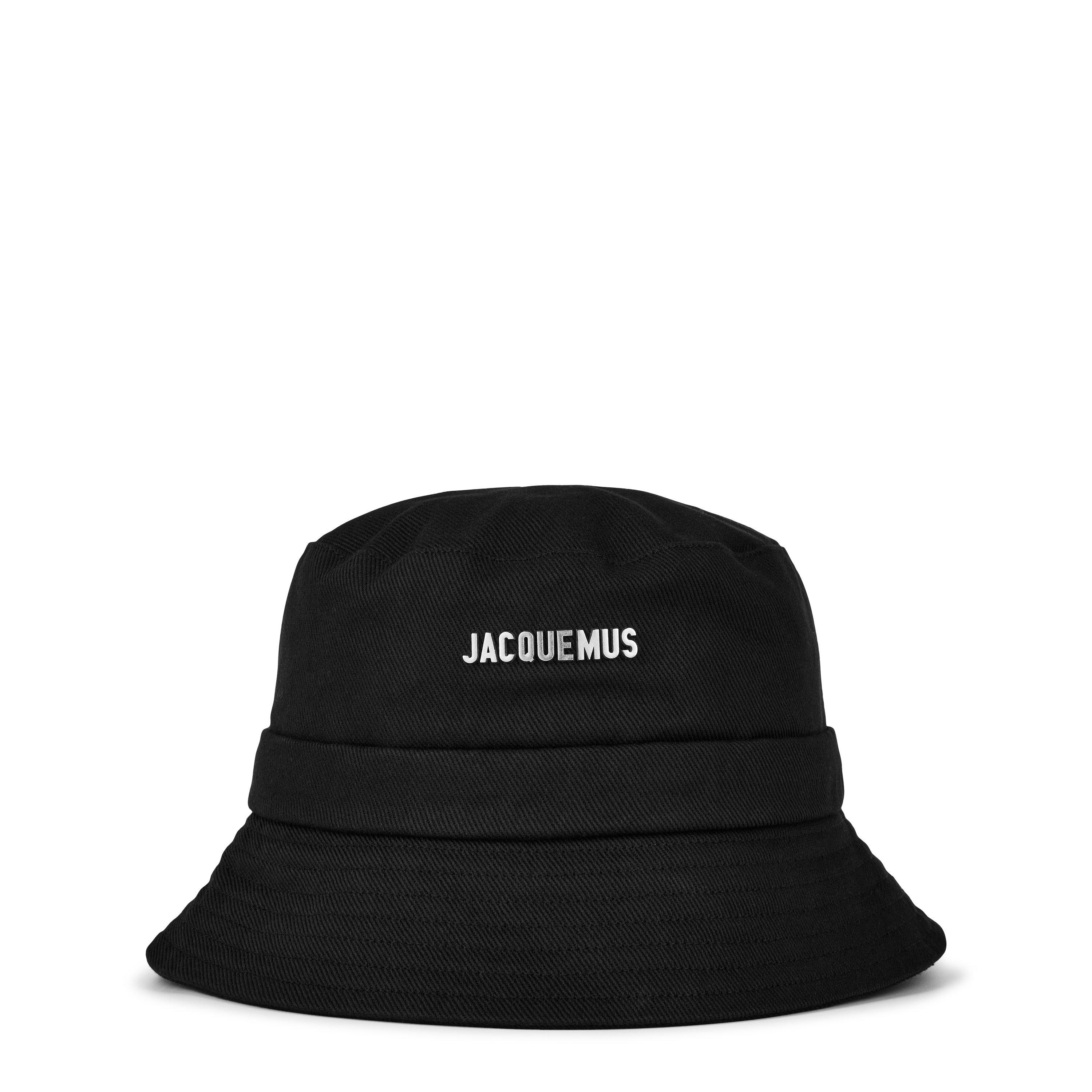Black - Jacquemus - Le Bob Gadjo Brand-Plaque Cotton Bucket Hat - 1