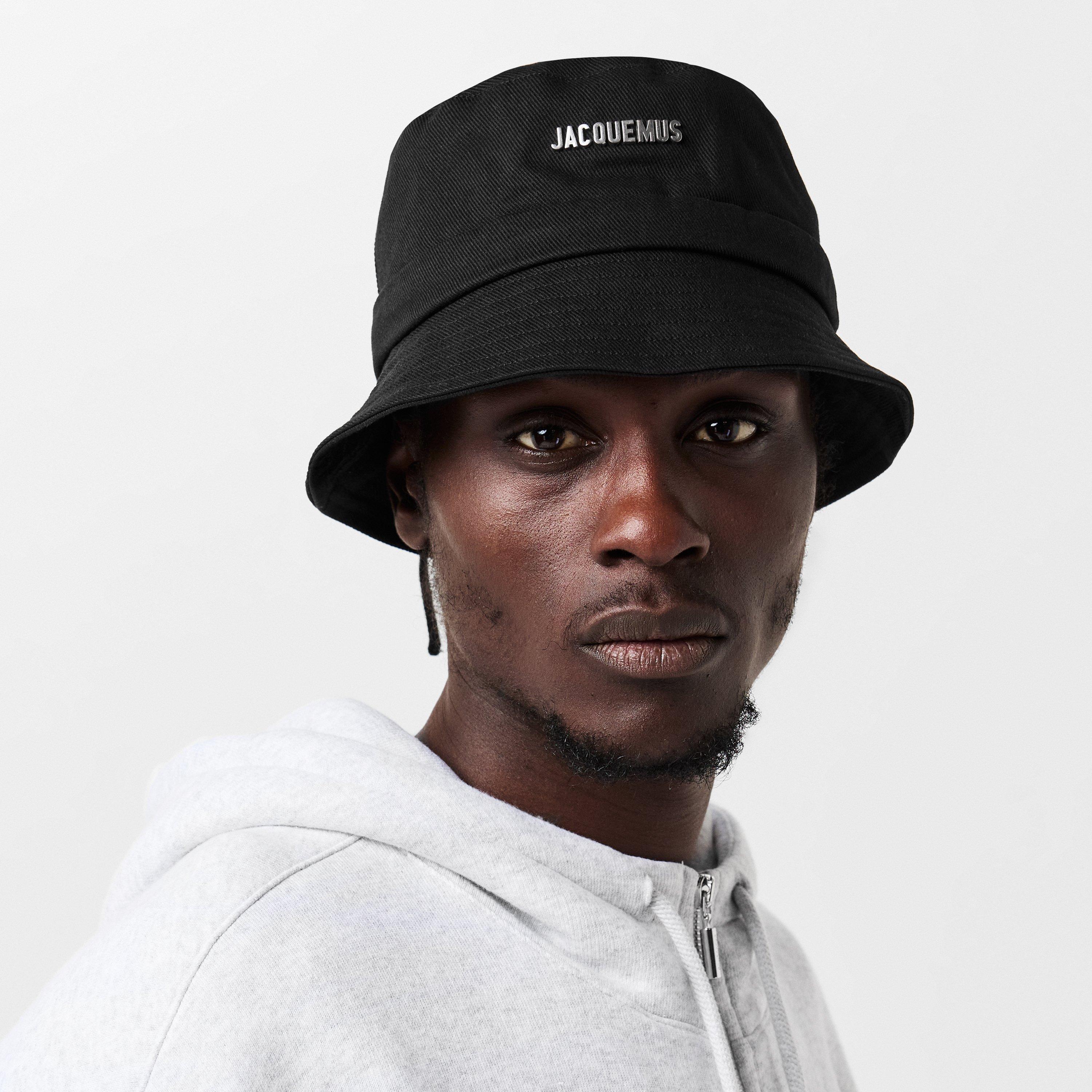 Black - Jacquemus - Le Bob Gadjo Brand-Plaque Cotton Bucket Hat - 2