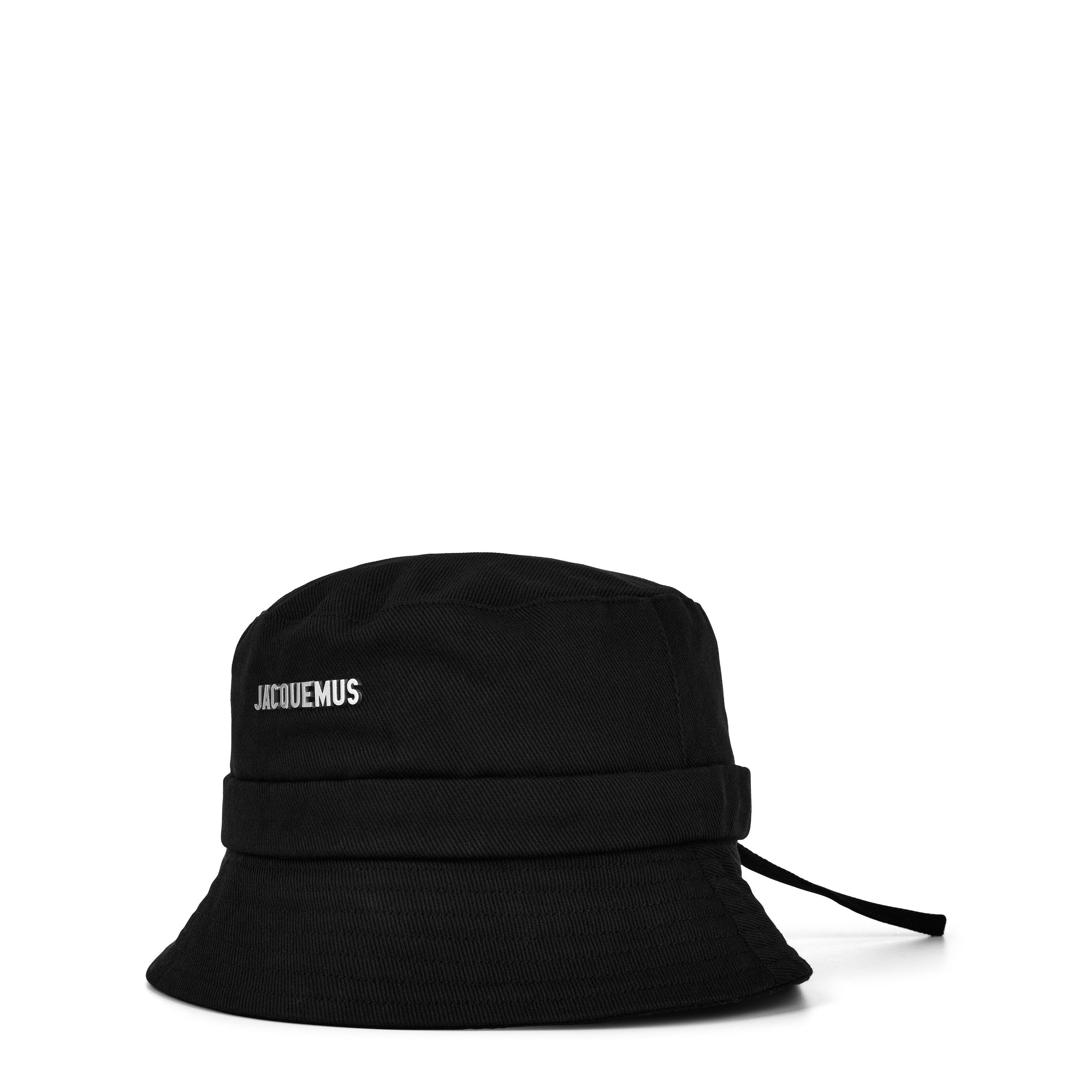 Black - Jacquemus - Le Bob Gadjo Brand-Plaque Cotton Bucket Hat - 3
