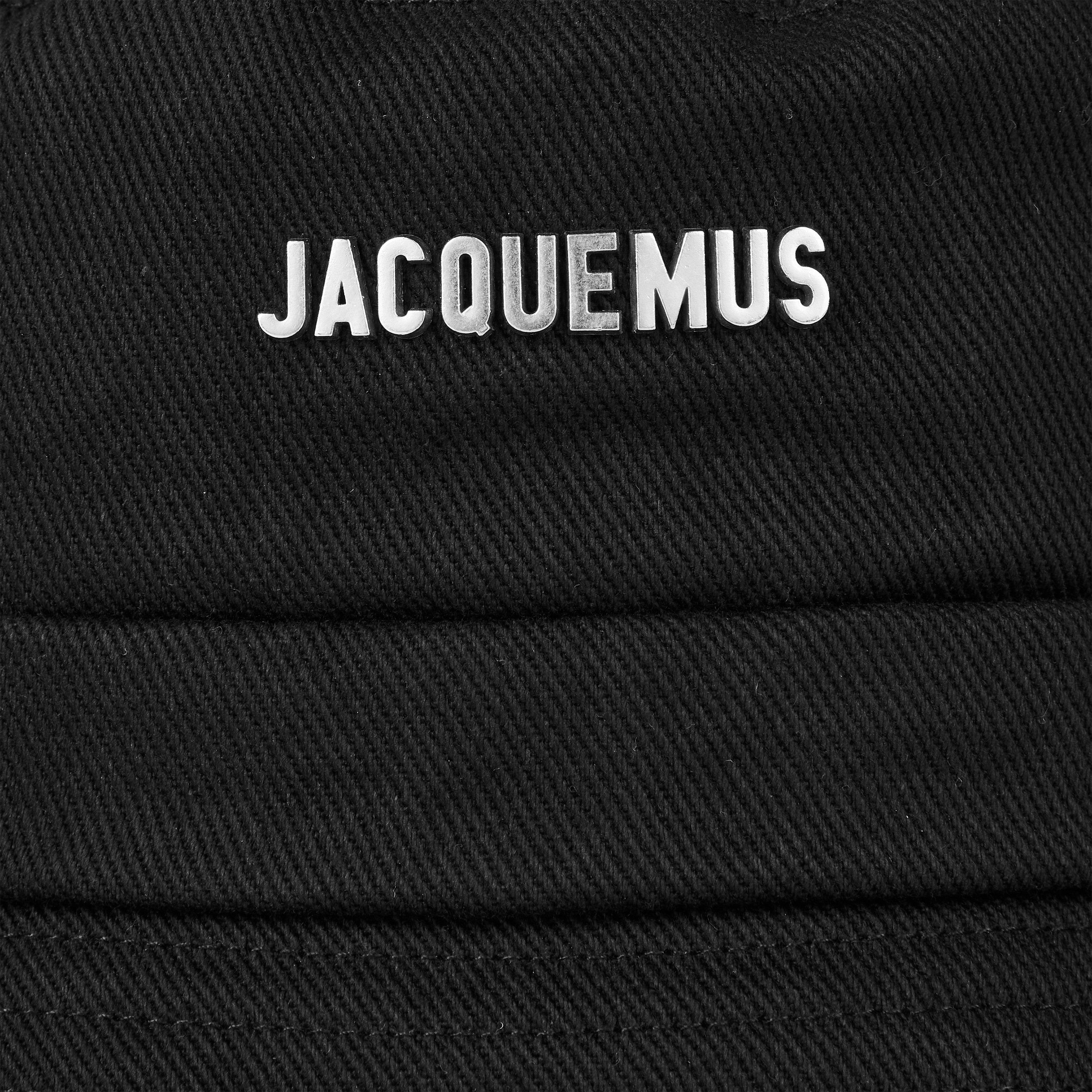 Black - Jacquemus - Le Bob Gadjo Brand-Plaque Cotton Bucket Hat - 5