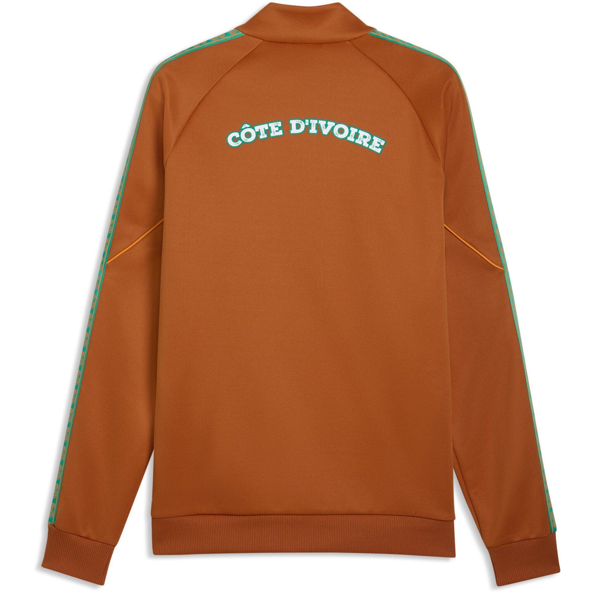 Bruin/Wit - Puma - Men's Ivory Coast Tracksuit Top - 2