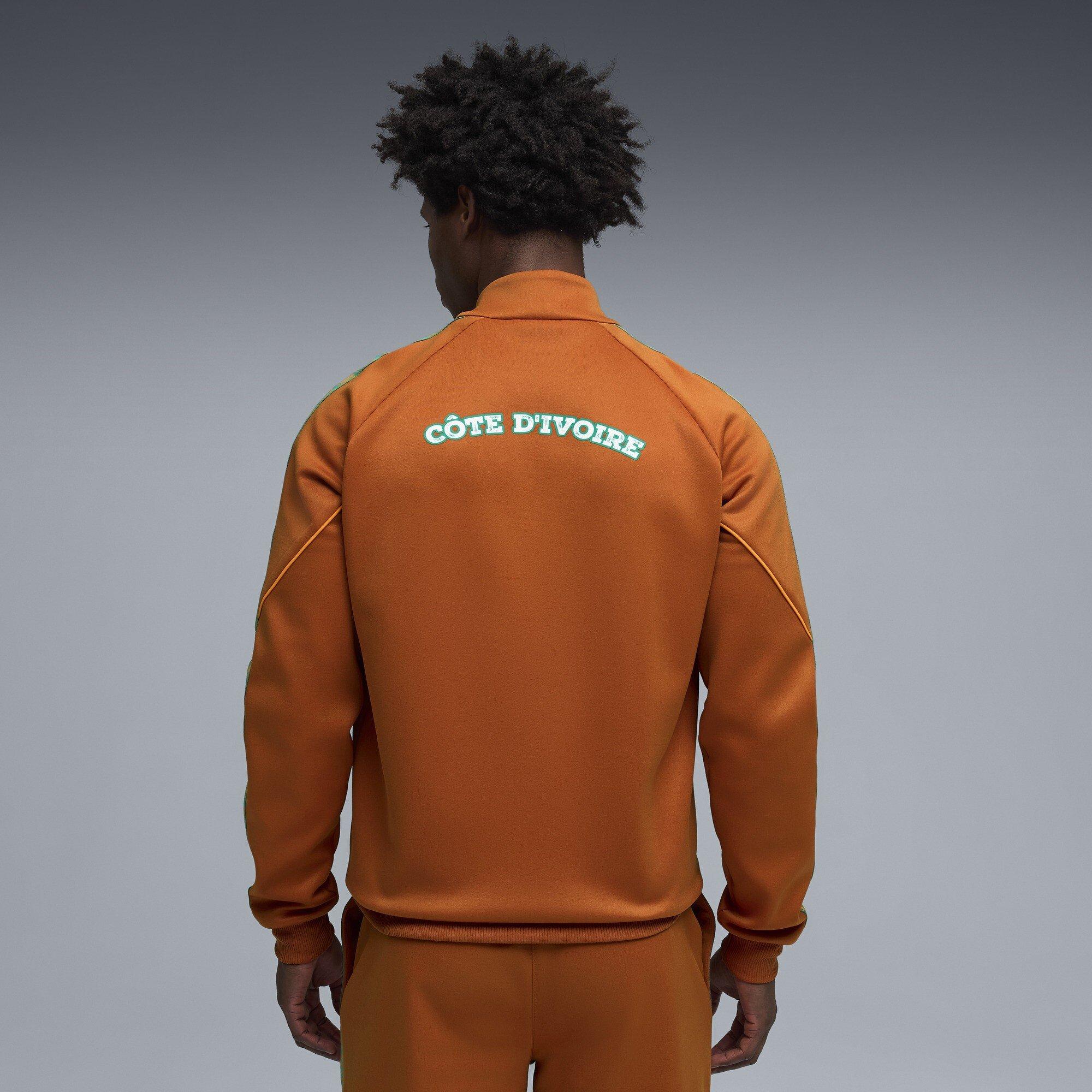 Bruin/Wit - Puma - Men's Ivory Coast Tracksuit Top - 4