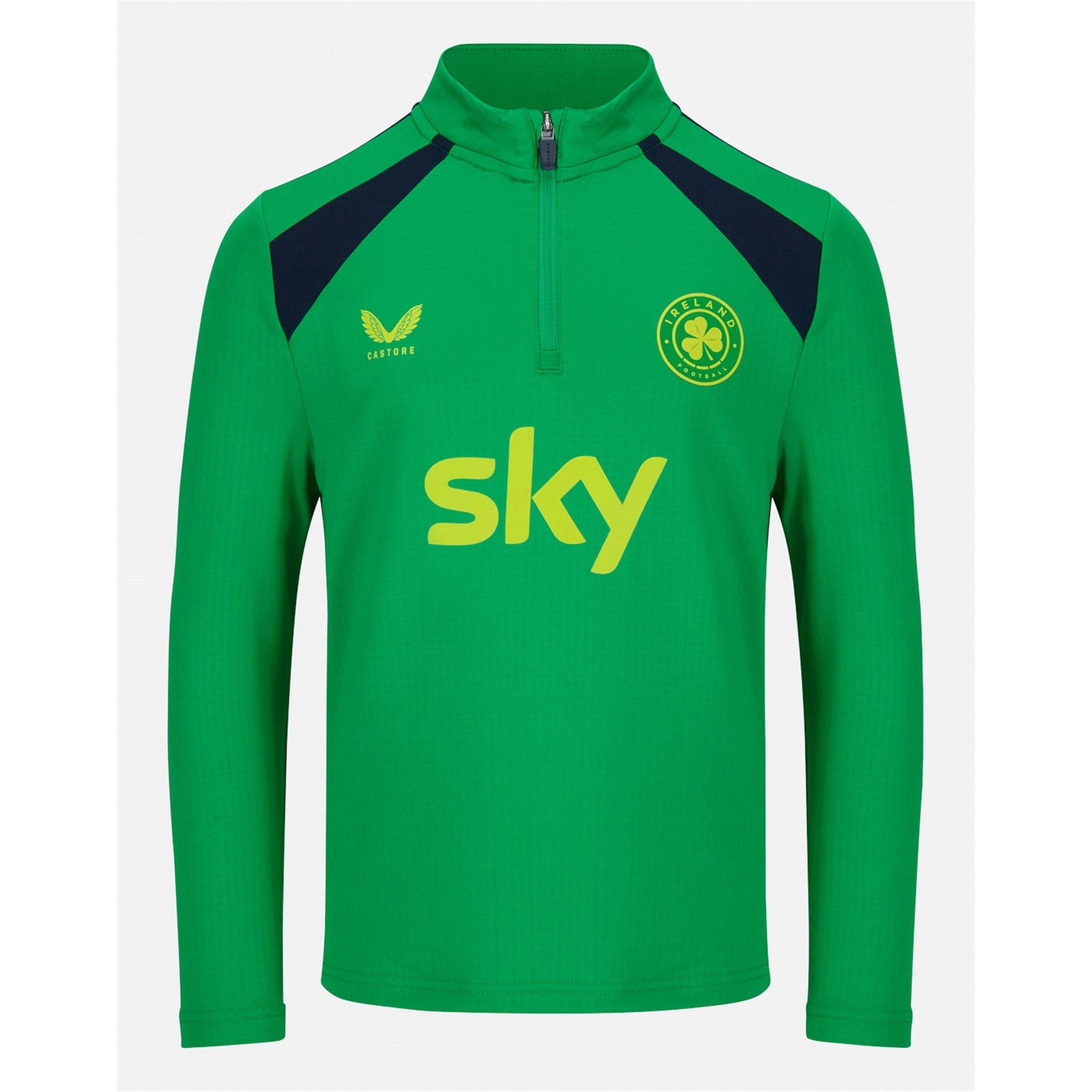 Groen/Blauw - Castore - Castore Ireland Performance Midlayer Top Senior - 1