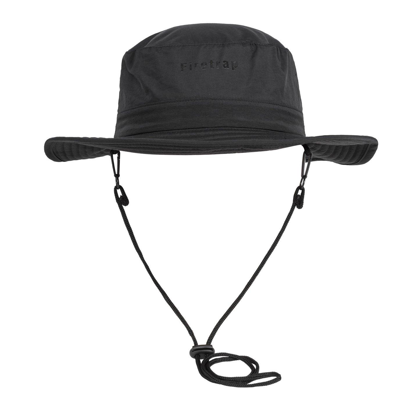 Black - Firetrap - Bucket Hat Mens - 2
