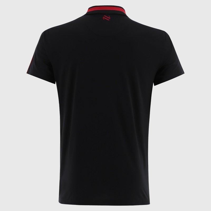 Blk/Chilli/Rhod - ONeills - Oneills Cork Short Sleeve Performance Polo Senior - 2