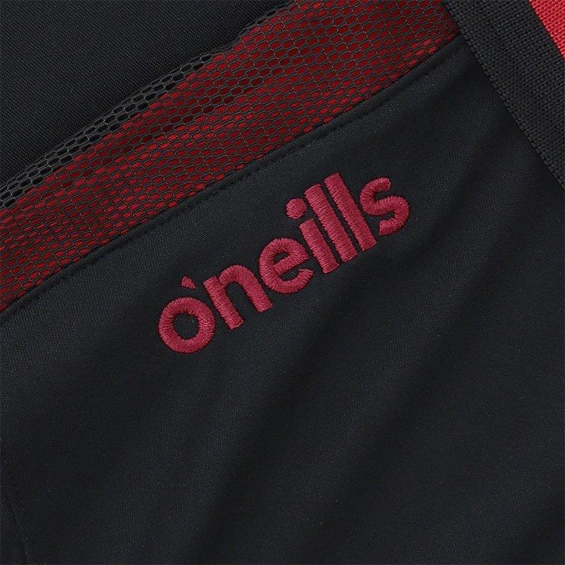 Blk/Chilli/Rhod - ONeills - Oneills Cork Short Sleeve Performance Polo Senior - 3