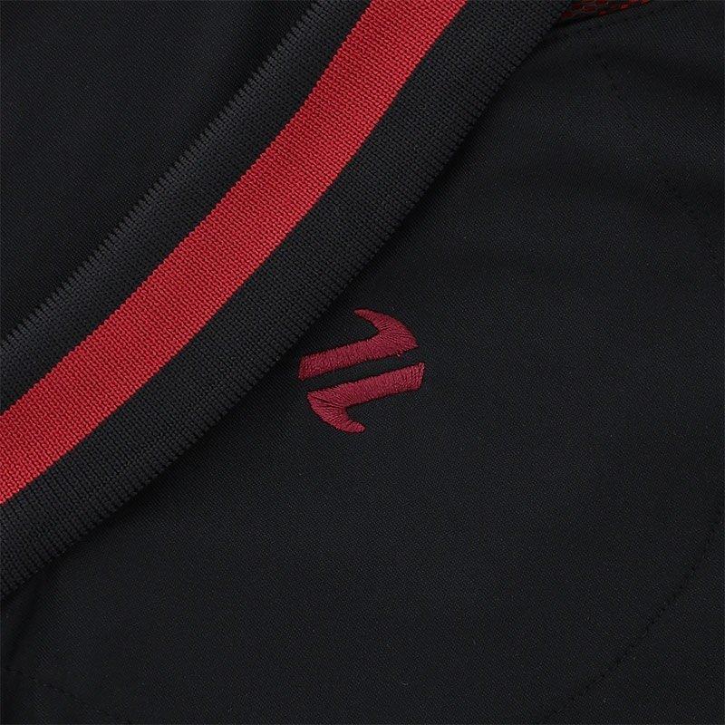 Blk/Chilli/Rhod - ONeills - Oneills Cork Short Sleeve Performance Polo Senior - 4