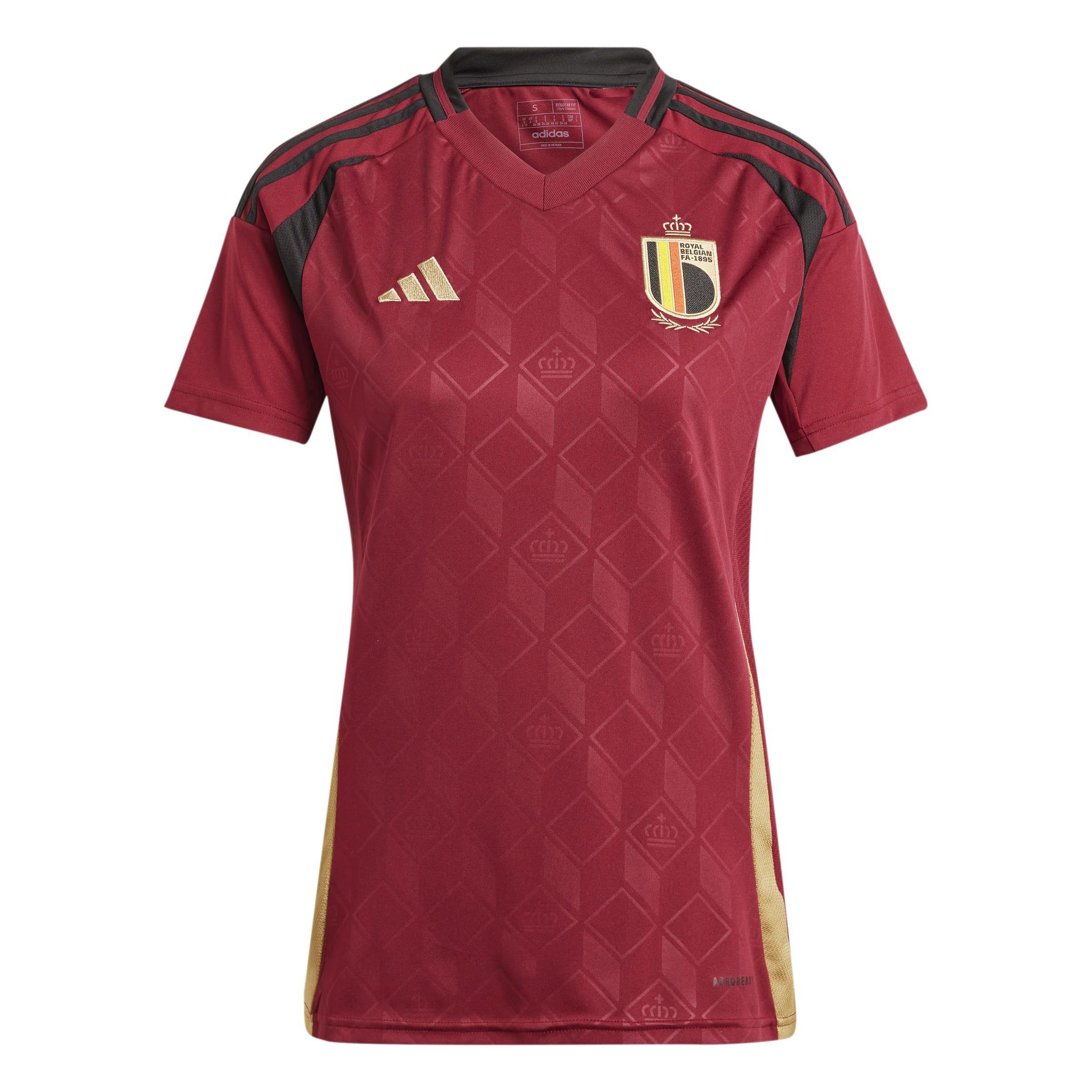 Red - adidas - Belgium Home Shirt 2024 Womens - 1