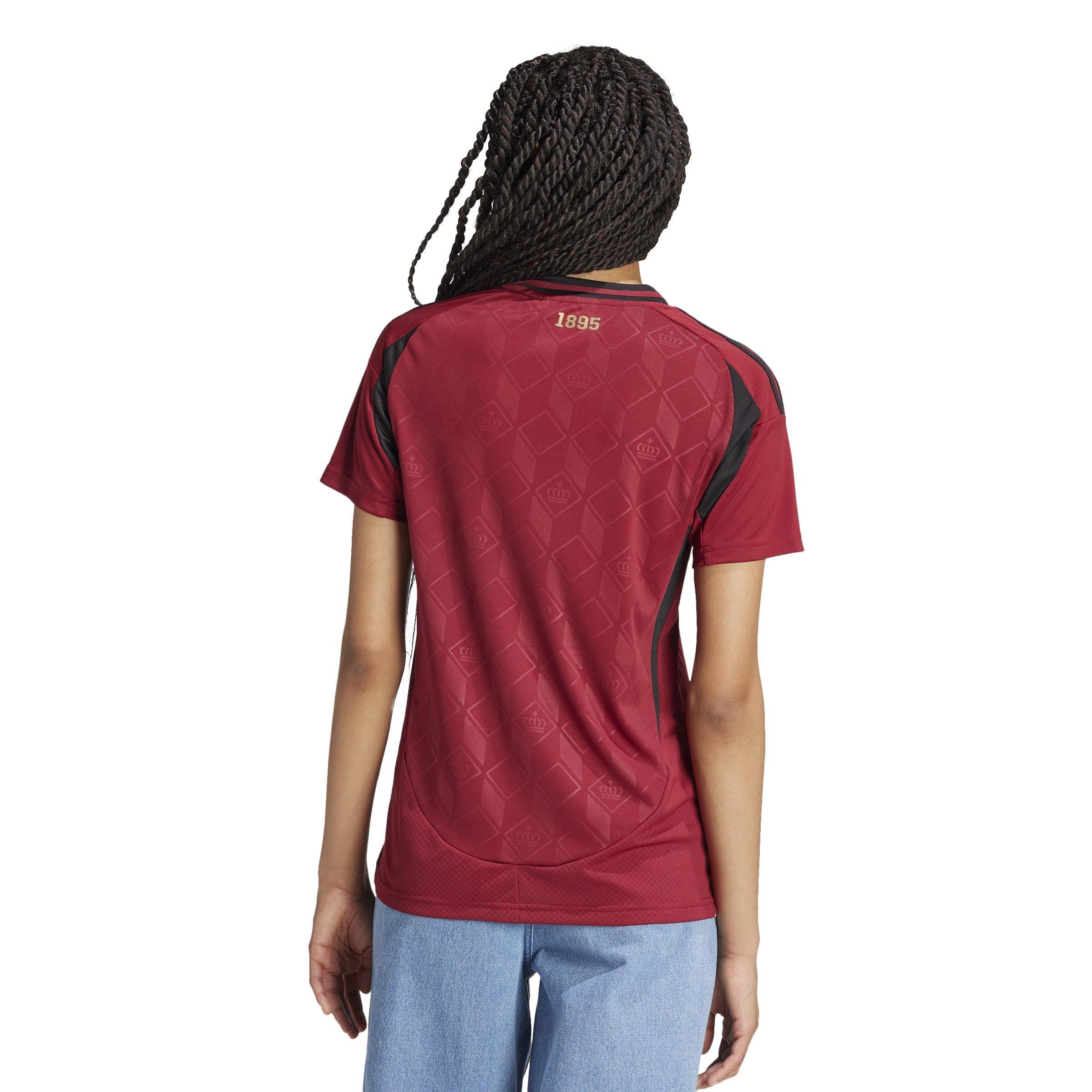 Red - adidas - Belgium Home Shirt 2024 Womens - 4