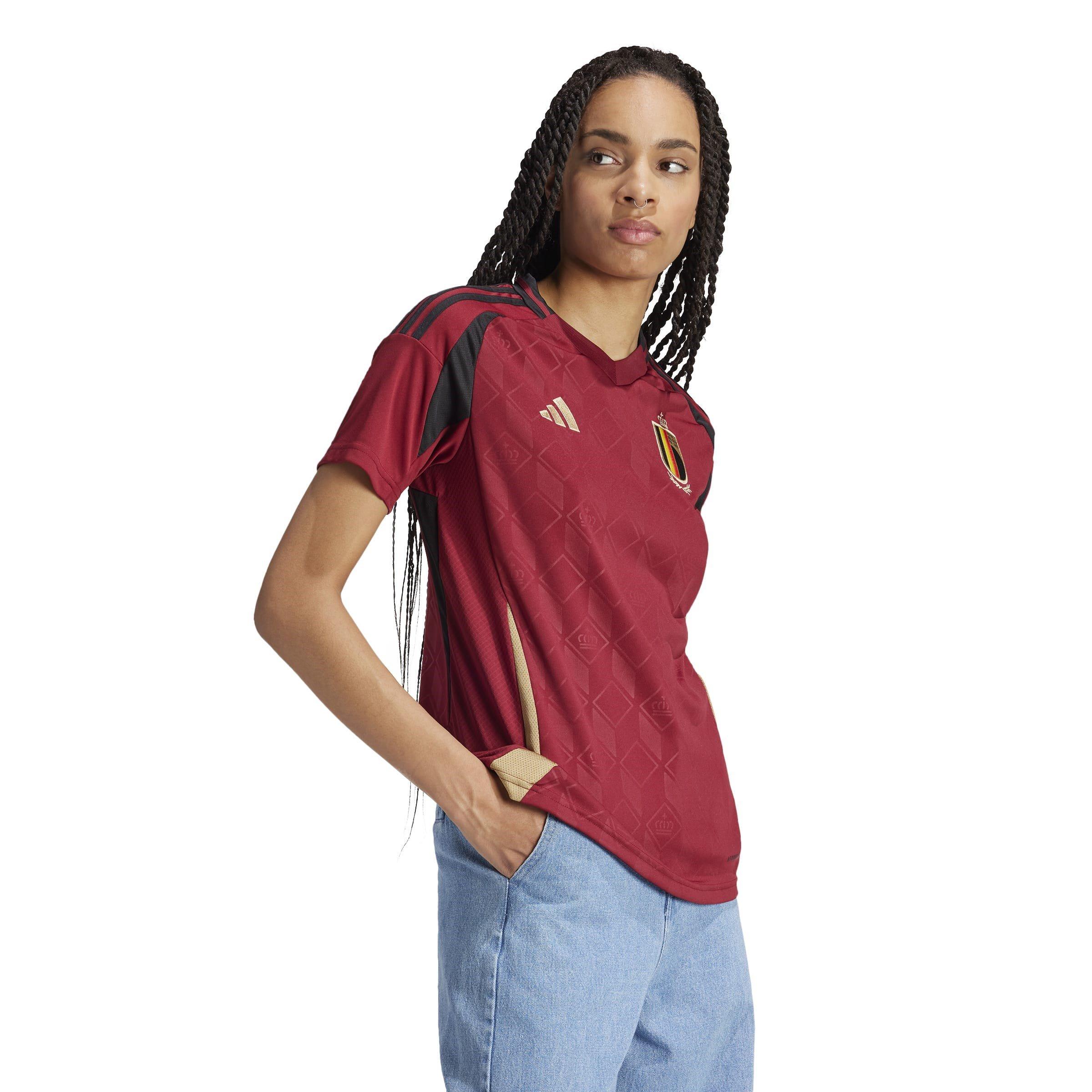 Red - adidas - Belgium Home Shirt 2024 Womens - 5