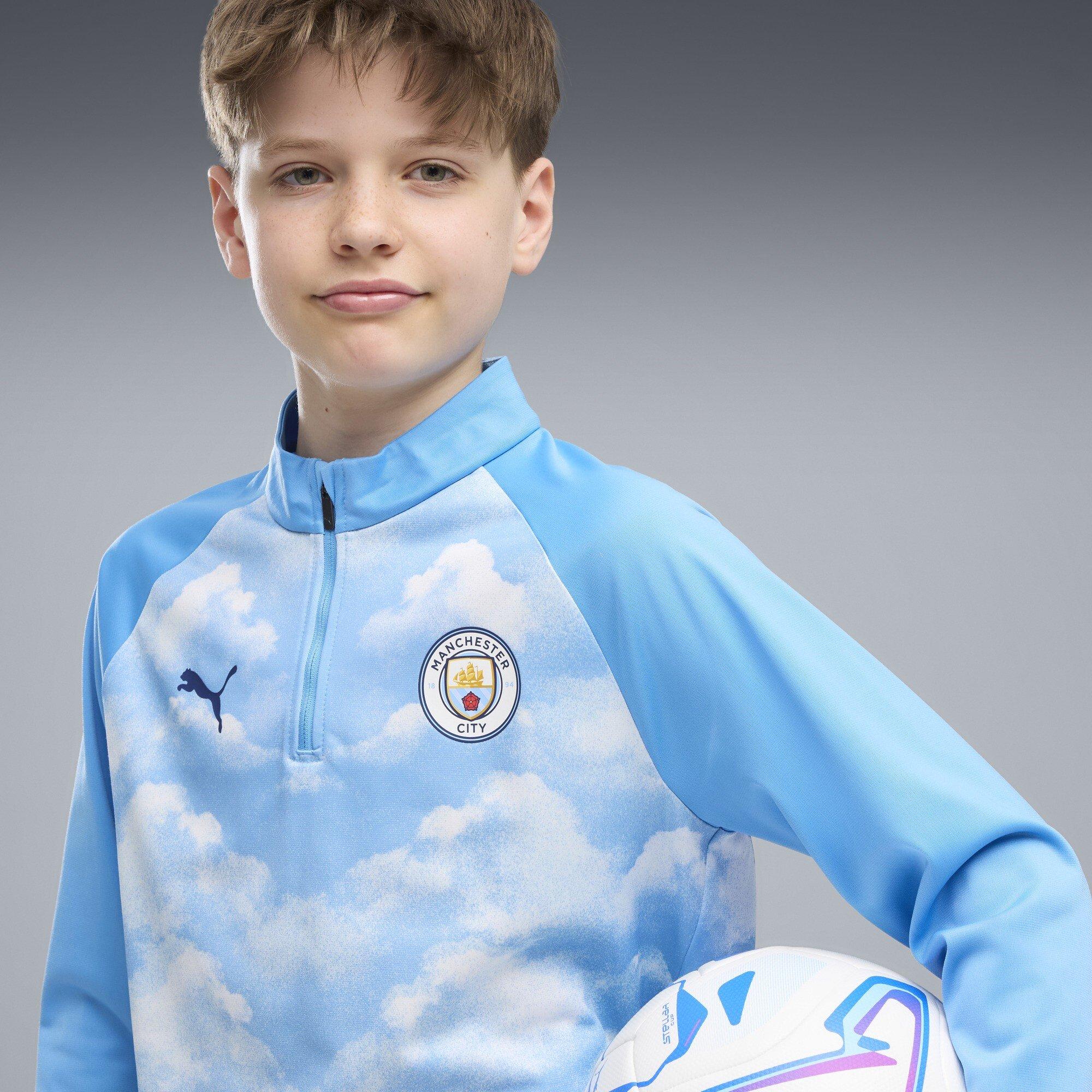 Blå/Marineblå - Puma - Manchester City Pre Match Drill Top 2026/27 Juniors - 4