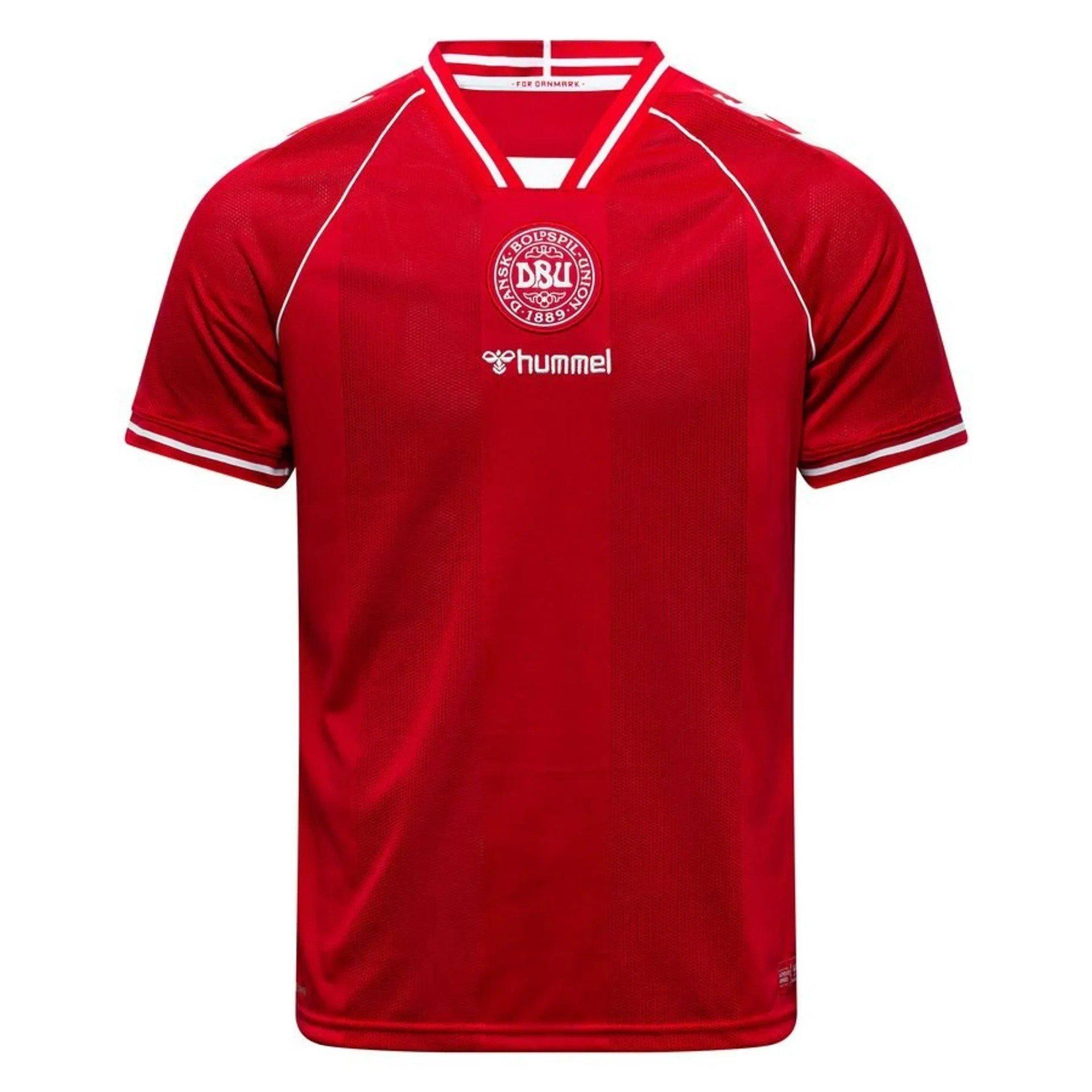 Rot/Weiß - Hummel - Kids Denmark International Football Shirt - 1