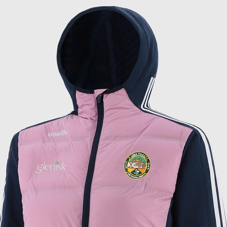 PNK/MNE/WHI - ONeills - Hydra Offaly Padded Hooded Water Resistant Performance Training Jacket - 2
