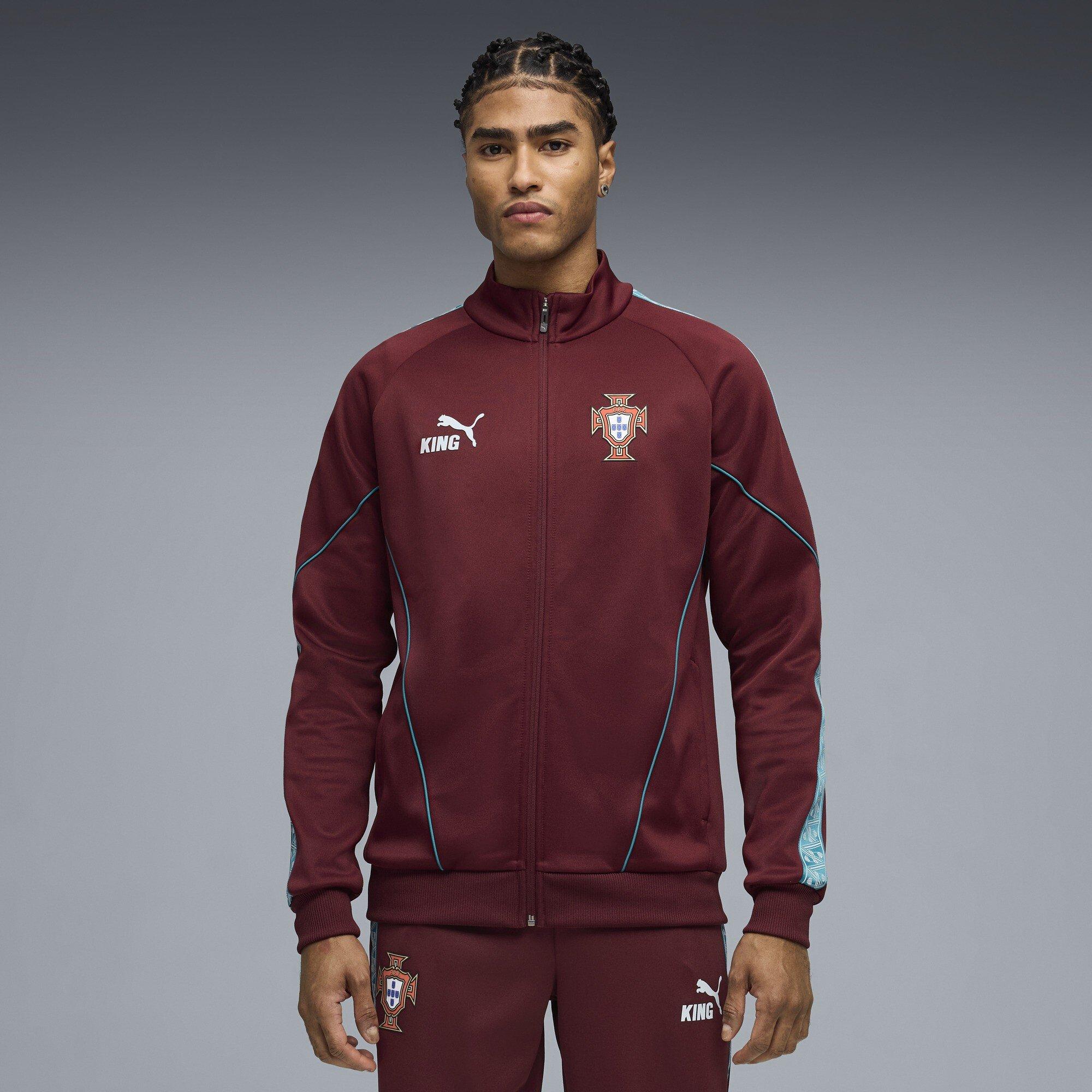 Rood/Groen - Puma - Men's Portugal International Licensed Tracksuit Top - 3