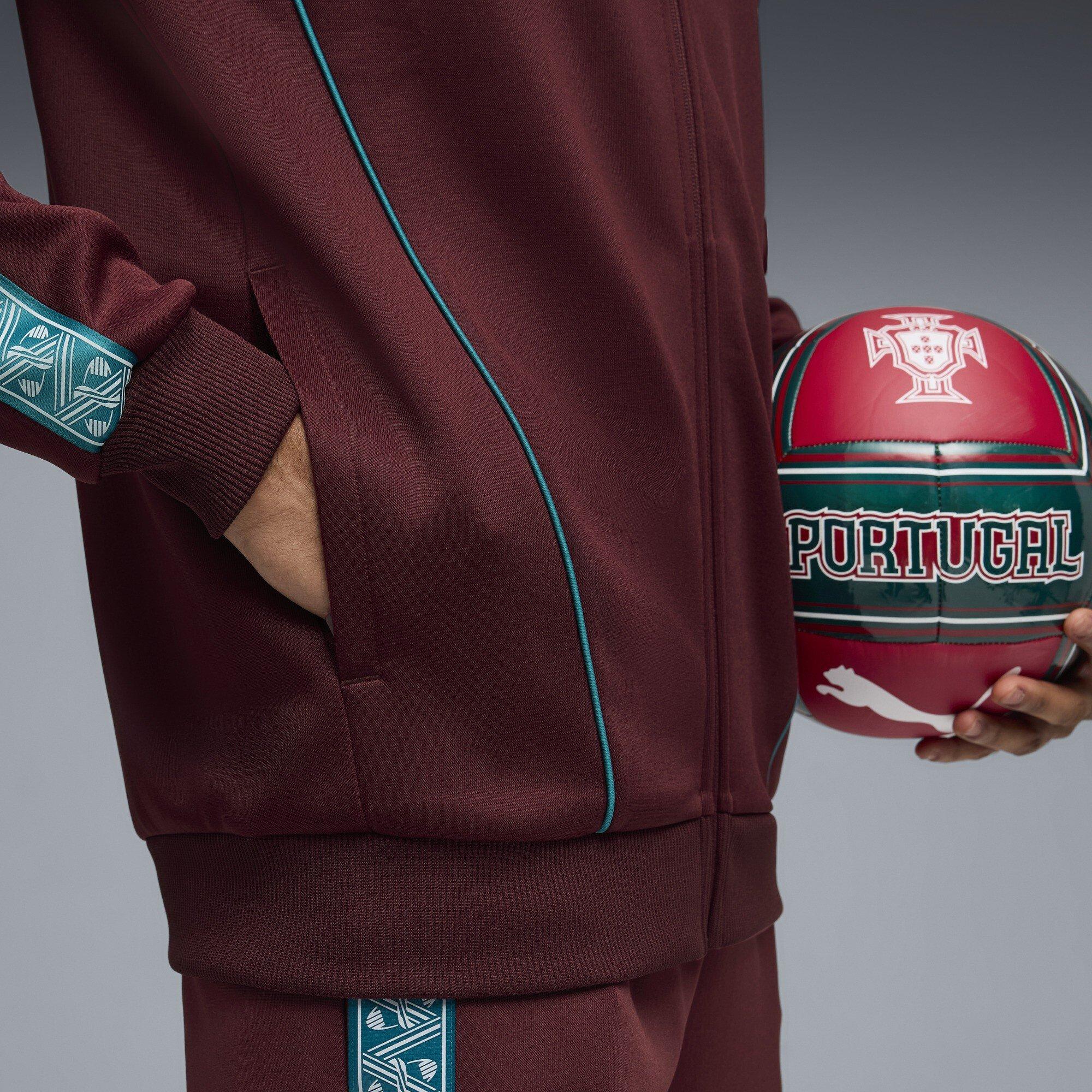 Rood/Groen - Puma - Men's Portugal International Licensed Tracksuit Top - 6