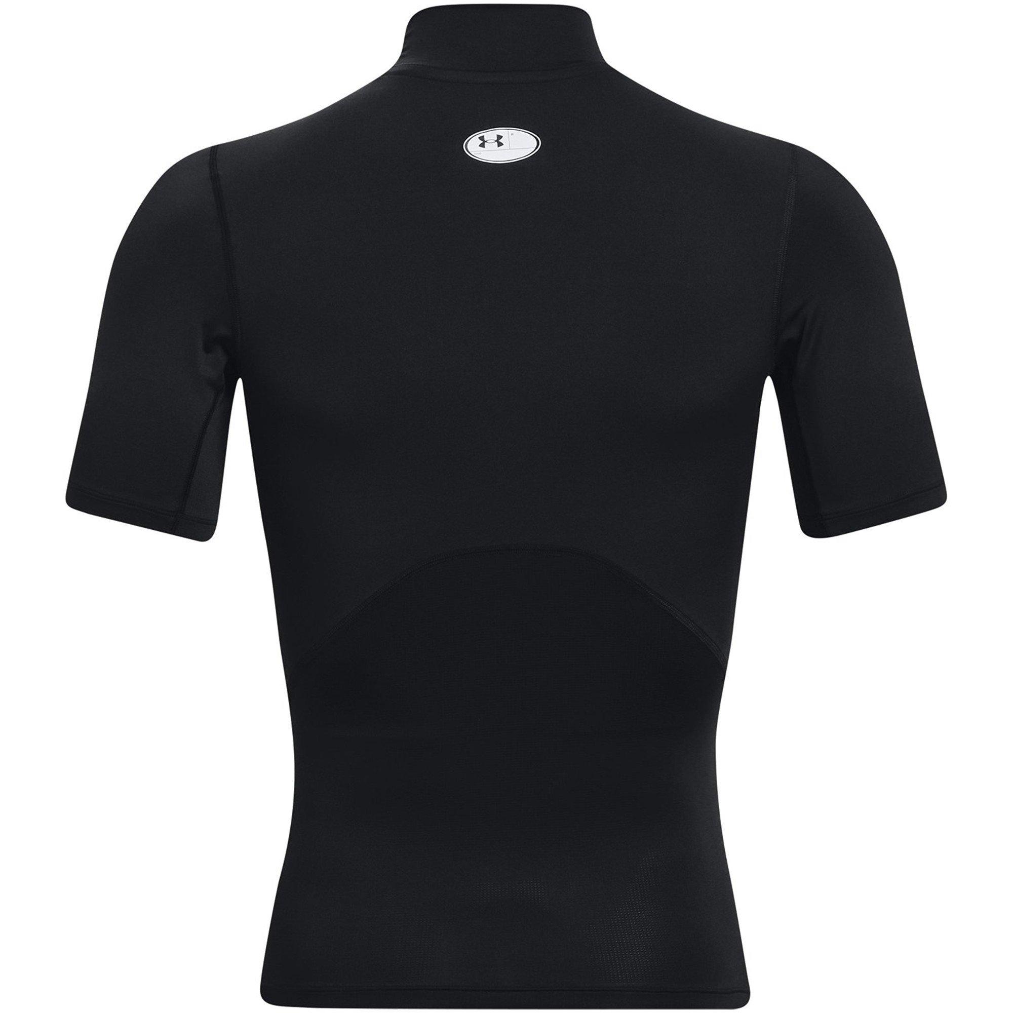 Black/White - Under Armour - Competition Mock Neck Licensed Baselayer Top - 2