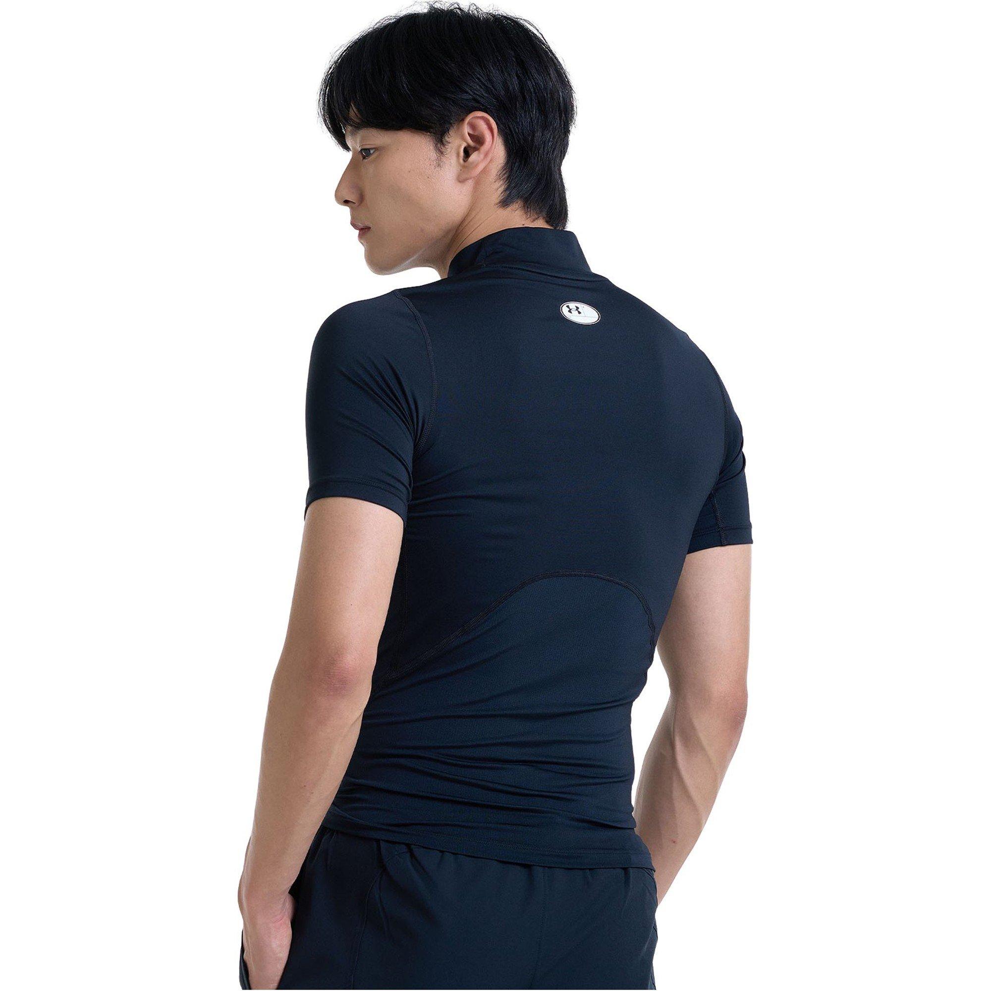 Black/White - Under Armour - Competition Mock Neck Licensed Baselayer Top - 6