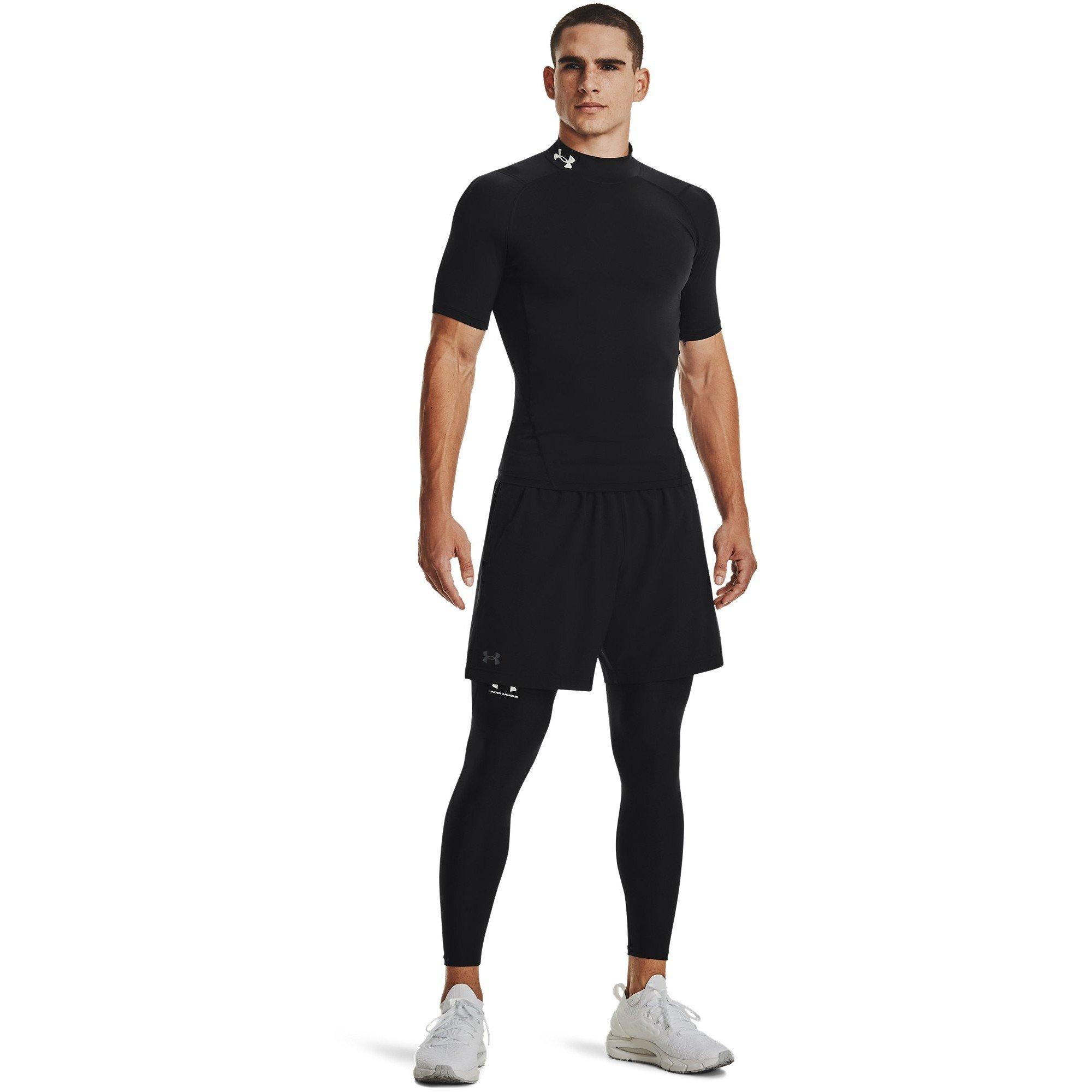 Black/White - Under Armour - Competition Mock Neck Licensed Baselayer Top - 7