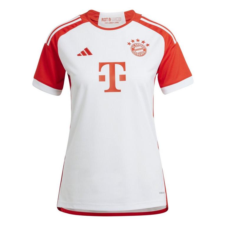 Blanc/Rouge - adidas parka - FC Bayern 2023 2024 Home Jersey Womens - 1