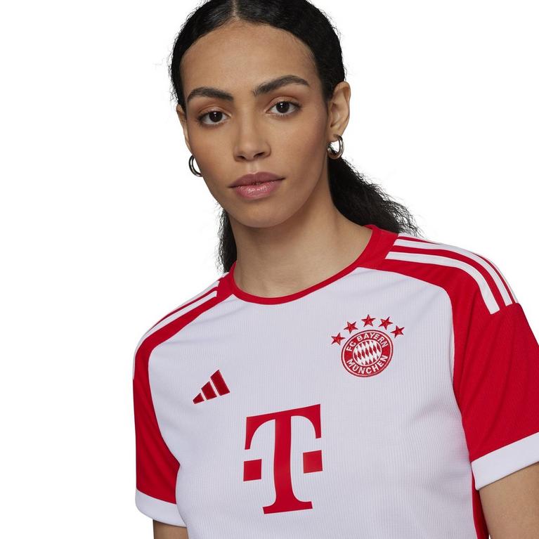 Blanc/Rouge - adidas parka - FC Bayern 2023 2024 Home Jersey Womens - 16