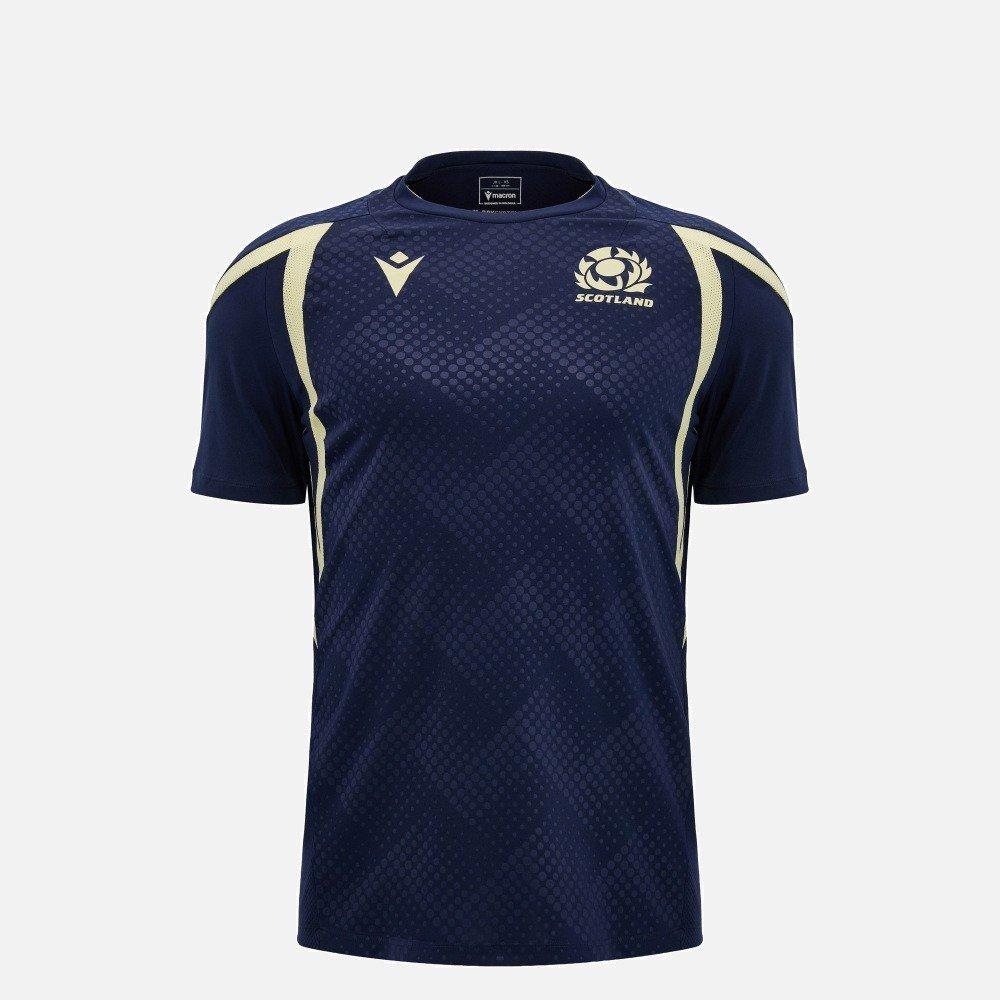Navy - Macron - Macron SRU Poly Tee Jn64 - 1