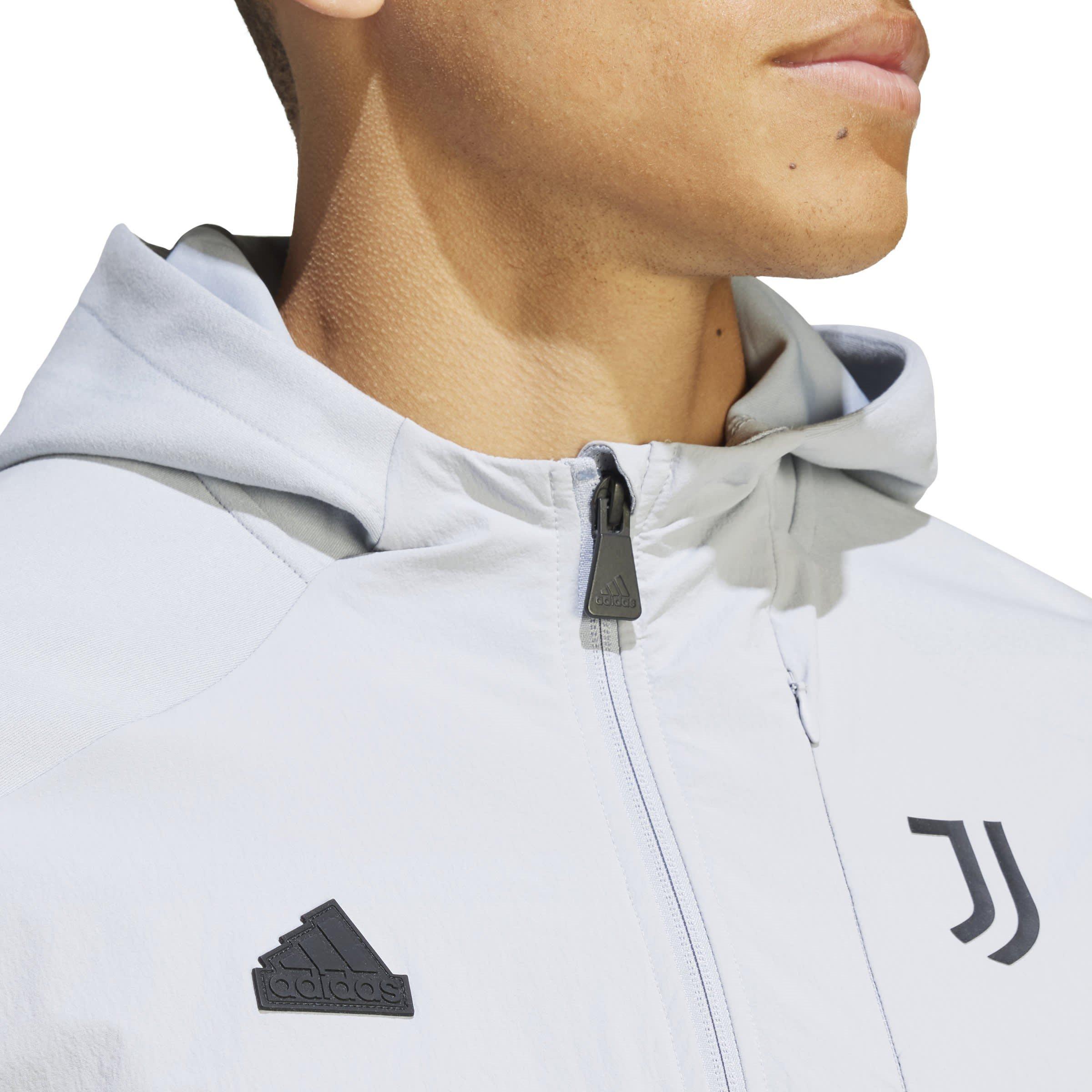 Halo Silber - adidas - Juventus Designed for Gameday Full-Zip Hoodie Adults - 5