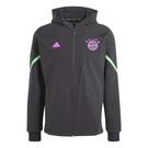 Noir/Violet - adidas - FC Bayern Designed For Gameday Full-Zip Hoodie Adults - 1
