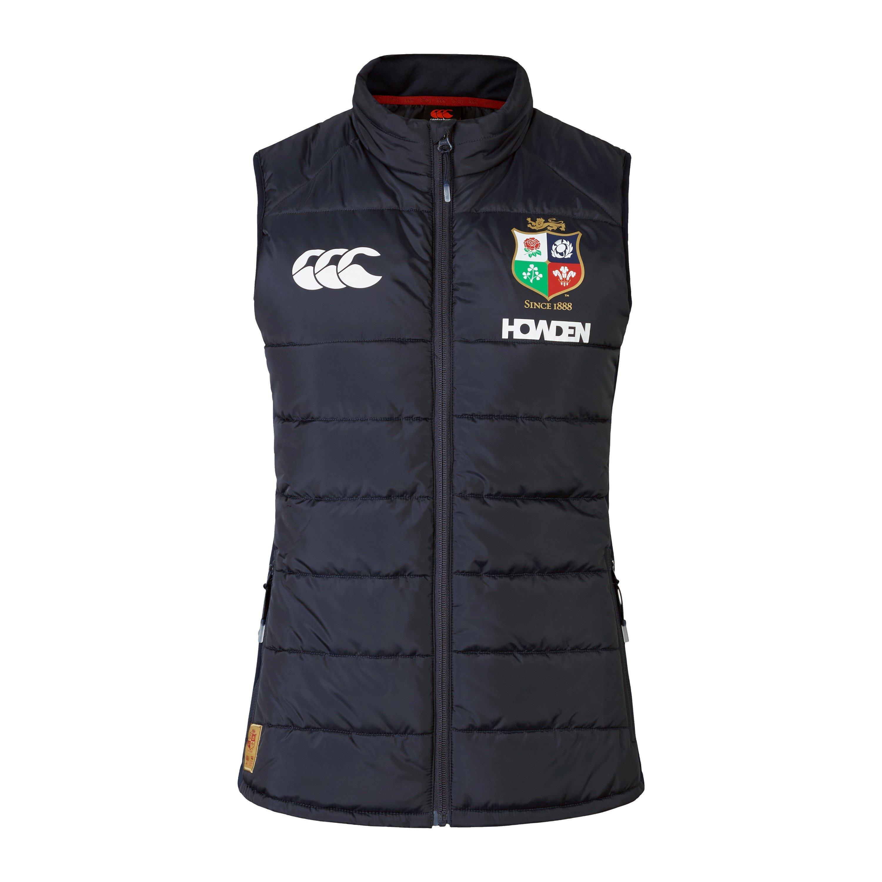 Canterbury Women's Microlight British And Irish Lions 2025 Sleeveless Full Zip Gilet - Dark Shapp - 10 (S)