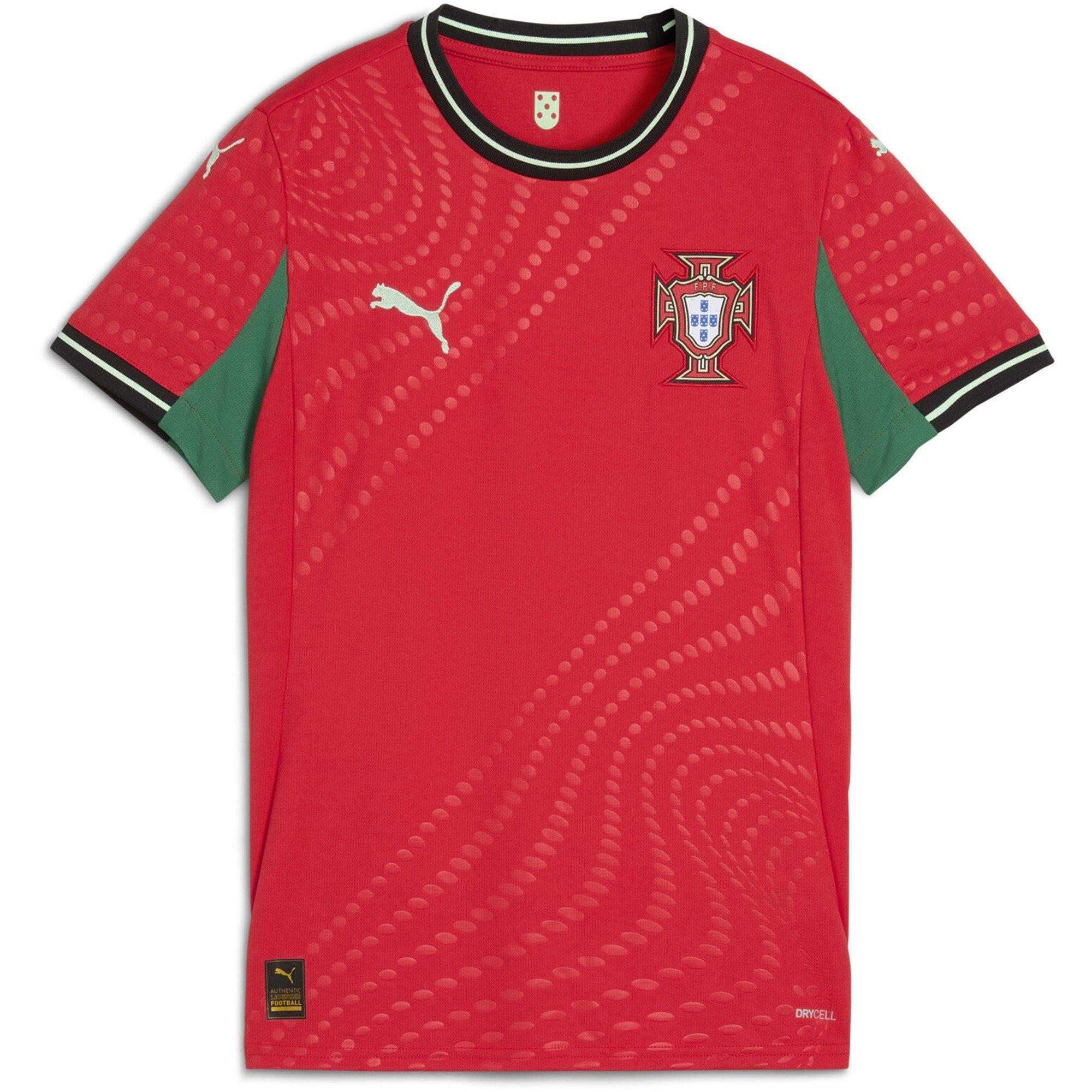 Puma Women's Portugal Home Shirt 2025 - Red/Almond - 10 (S)