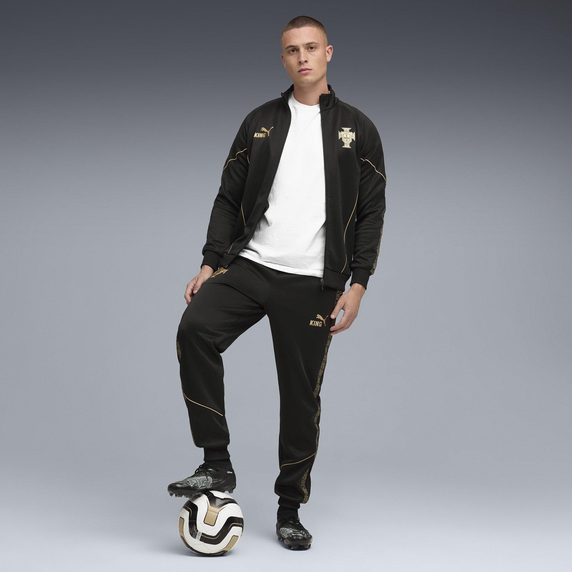 Black - Puma - Portugal Eusebio 2025 Tracksuit Bottoms Mens - 7