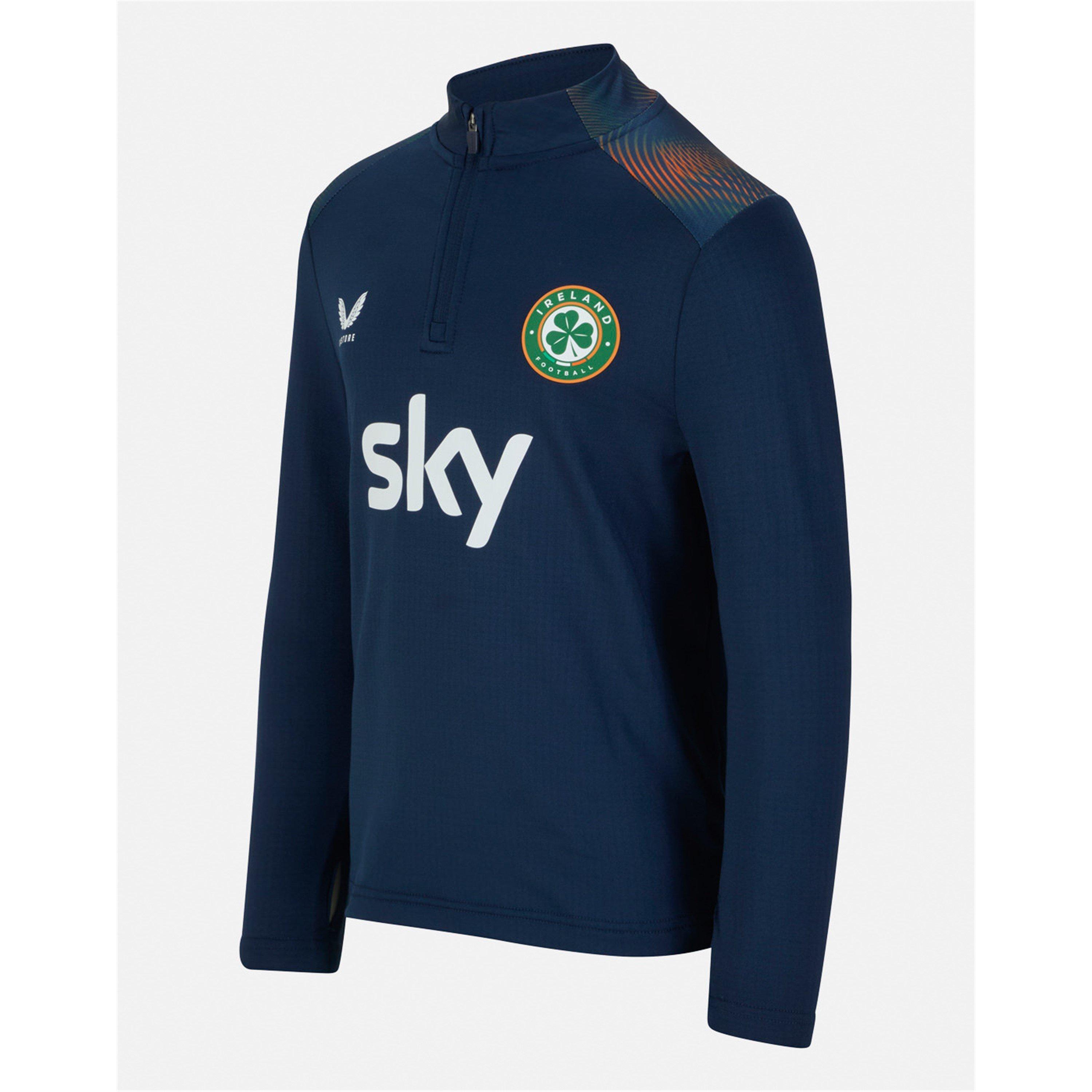 Marineblauw - Castore - Castore Ireland Pre Match Midlayer Top Senior - 3