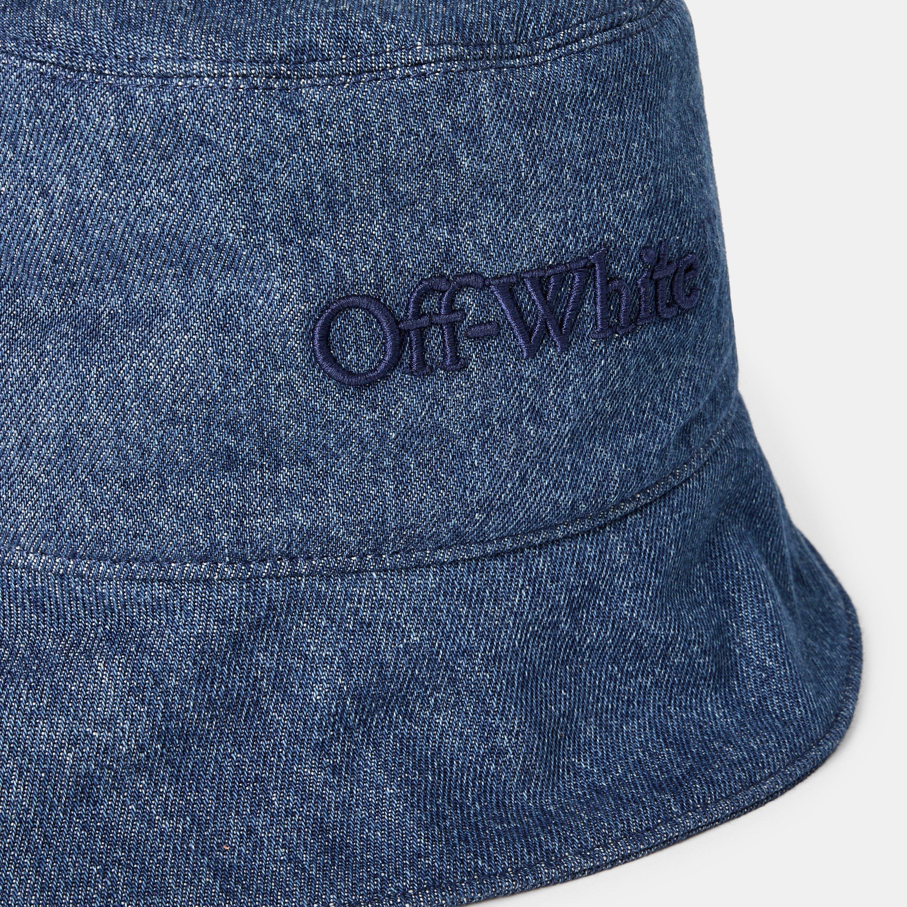 Mid Blue - Off White - Women's Bucket Hat - 3