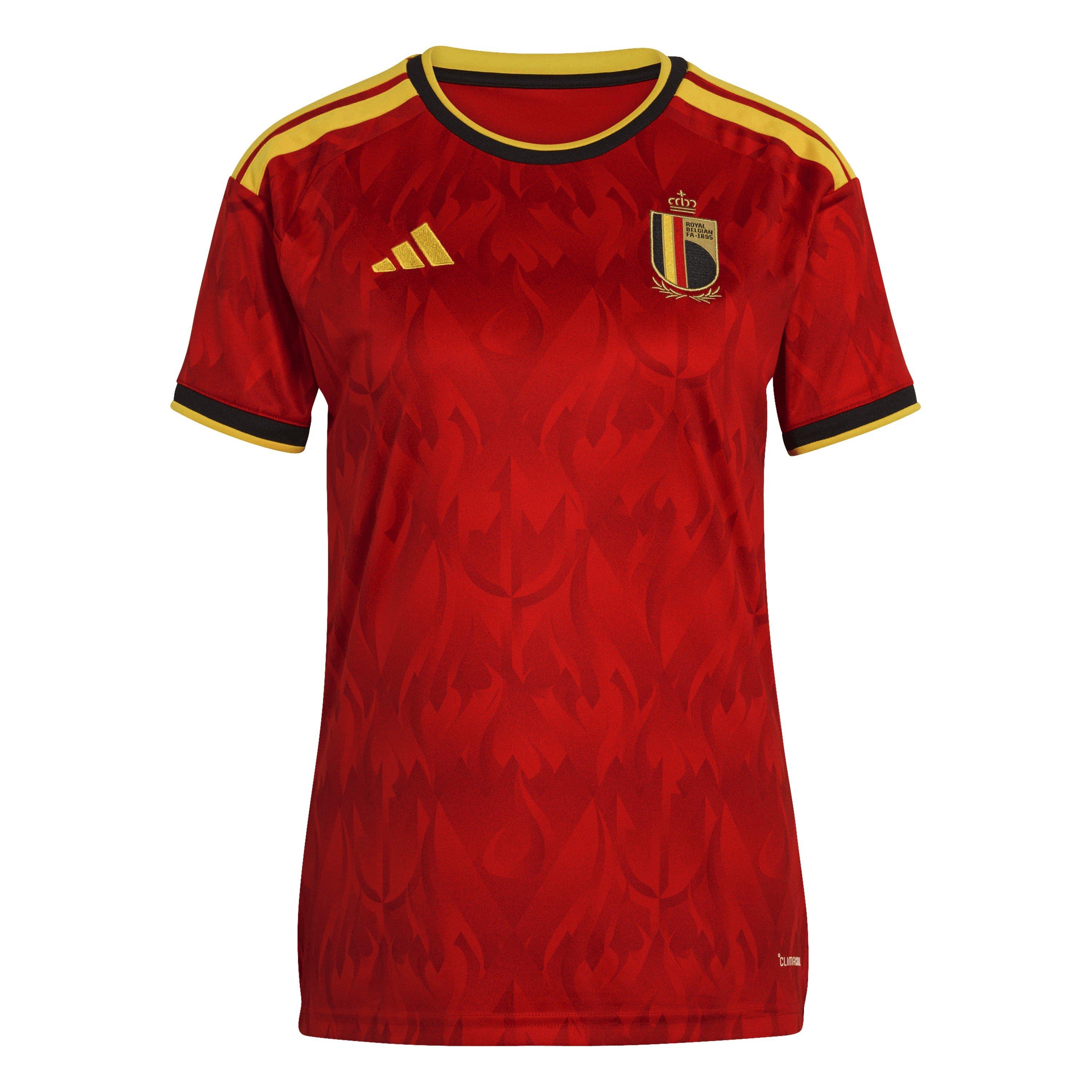 Red/Gold - adidas - Belgium Home Shirt World Cup 2026 Womens - 1