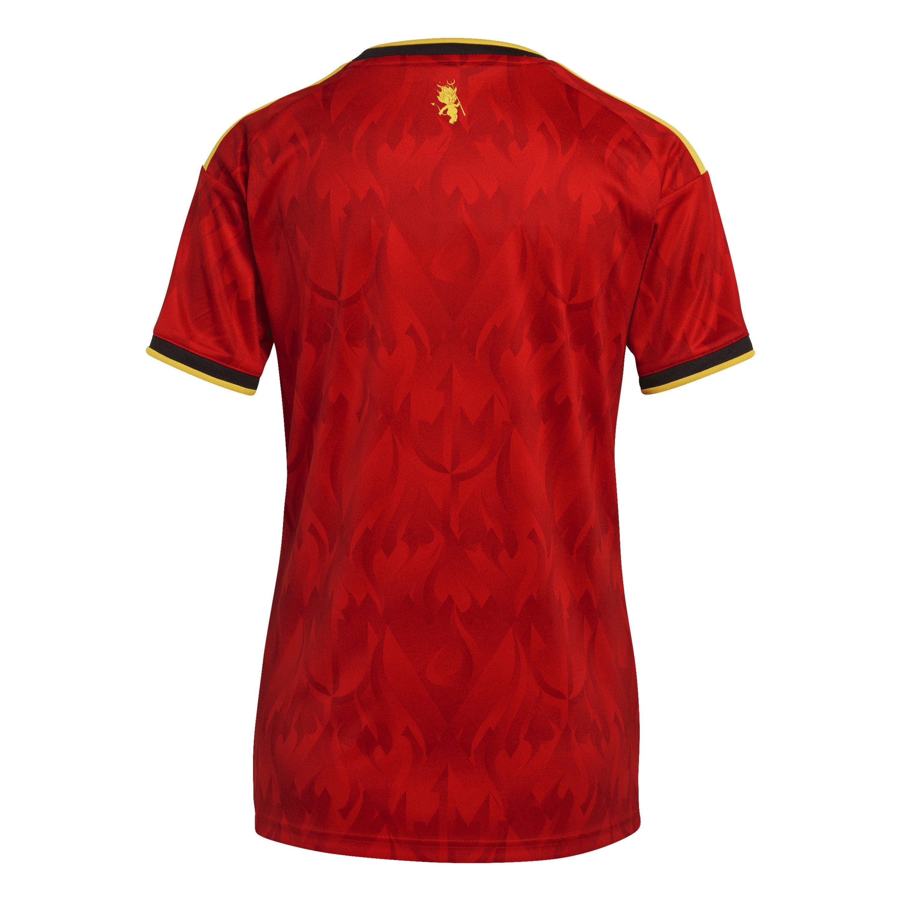 Red/Gold - adidas - Belgium Home Shirt World Cup 2026 Womens - 2