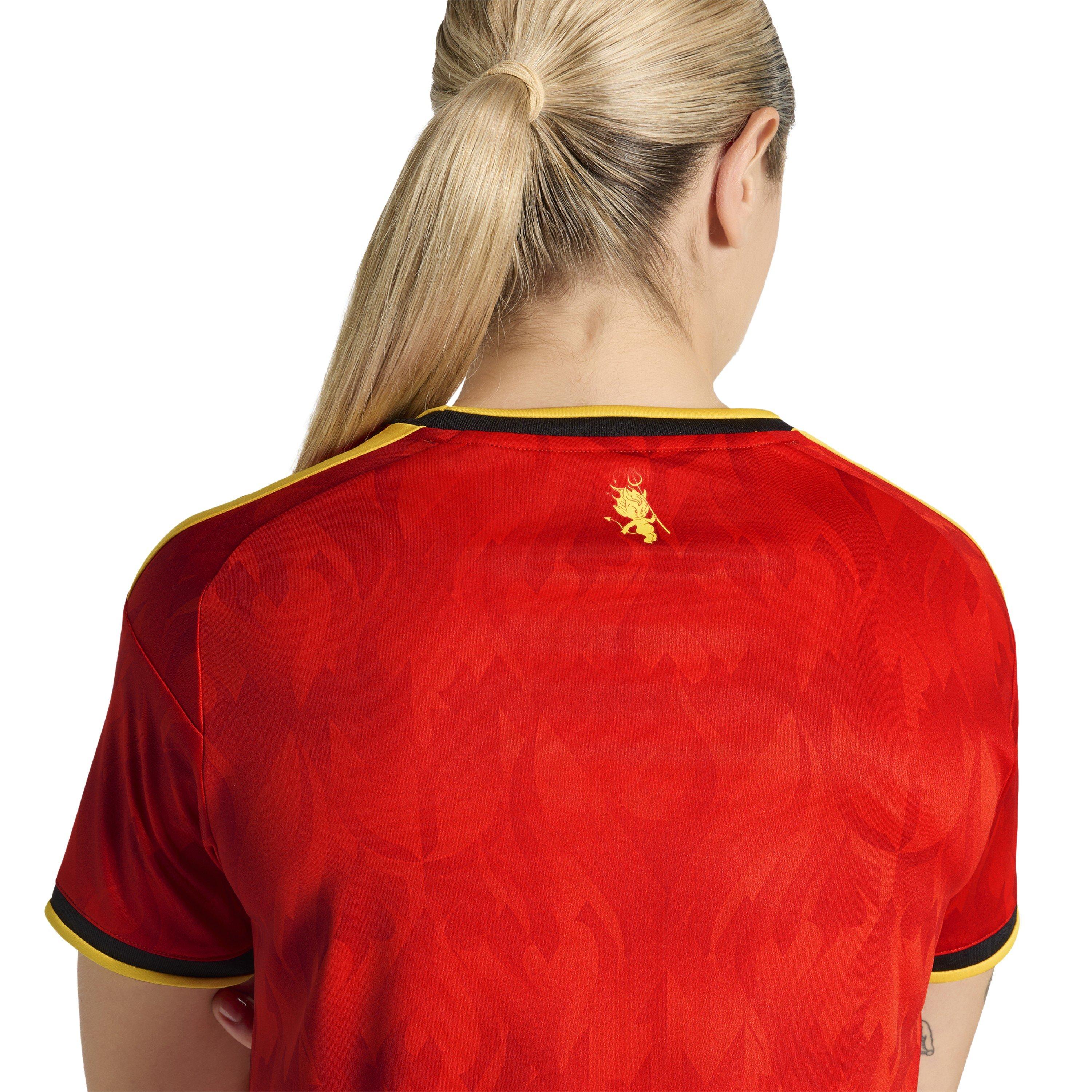 Red/Gold - adidas - Belgium Home Shirt World Cup 2026 Womens - 5