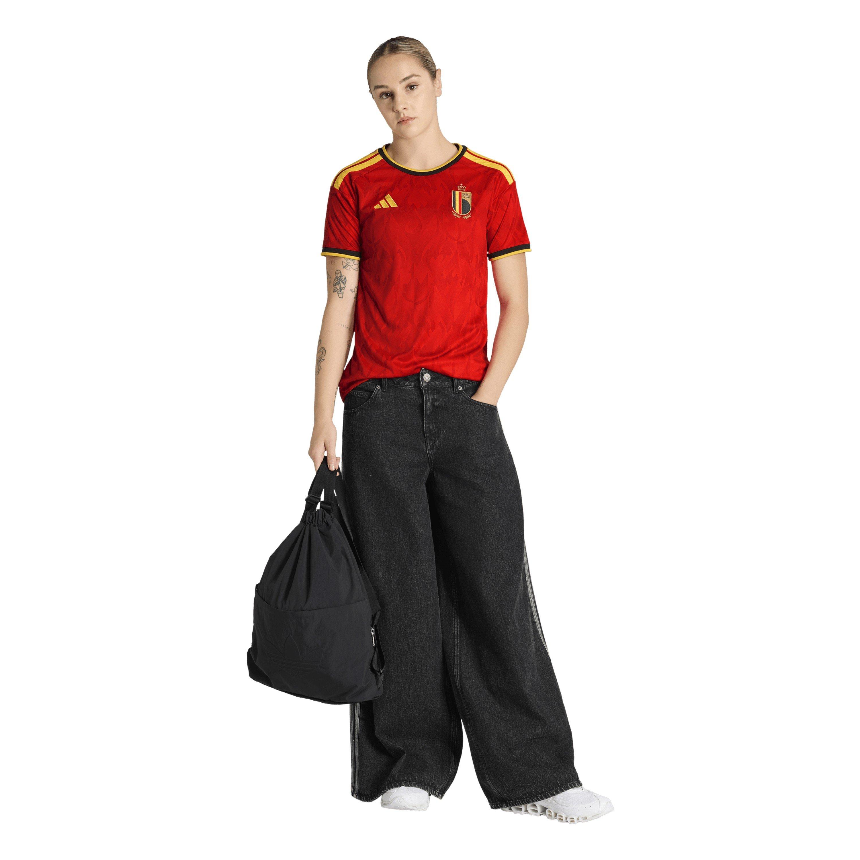 Red/Gold - adidas - Belgium Home Shirt World Cup 2026 Womens - 7