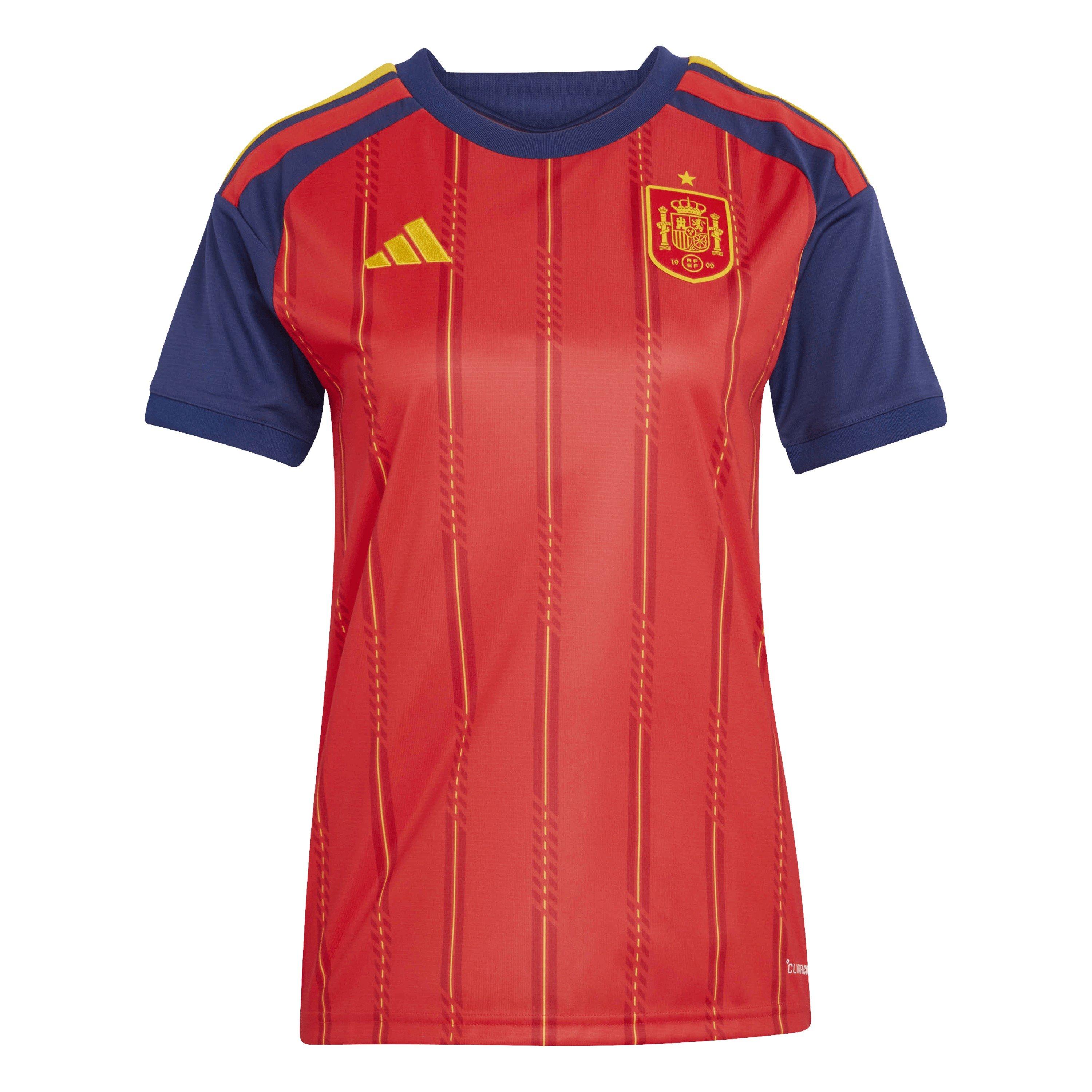 Adidas Women's Spain Home Shirt World Cup 2026 - Red/Blue - 10 (S)