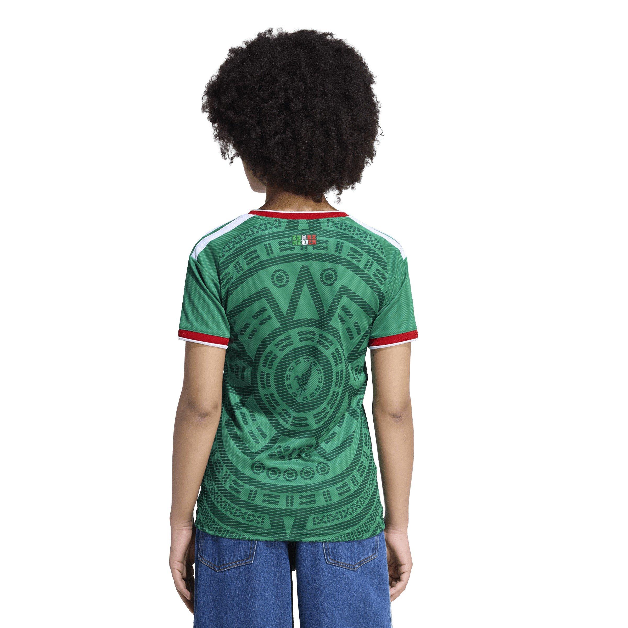 Green/White - adidas - Mexico Home Shirt World Cup 2026 Womens - 4