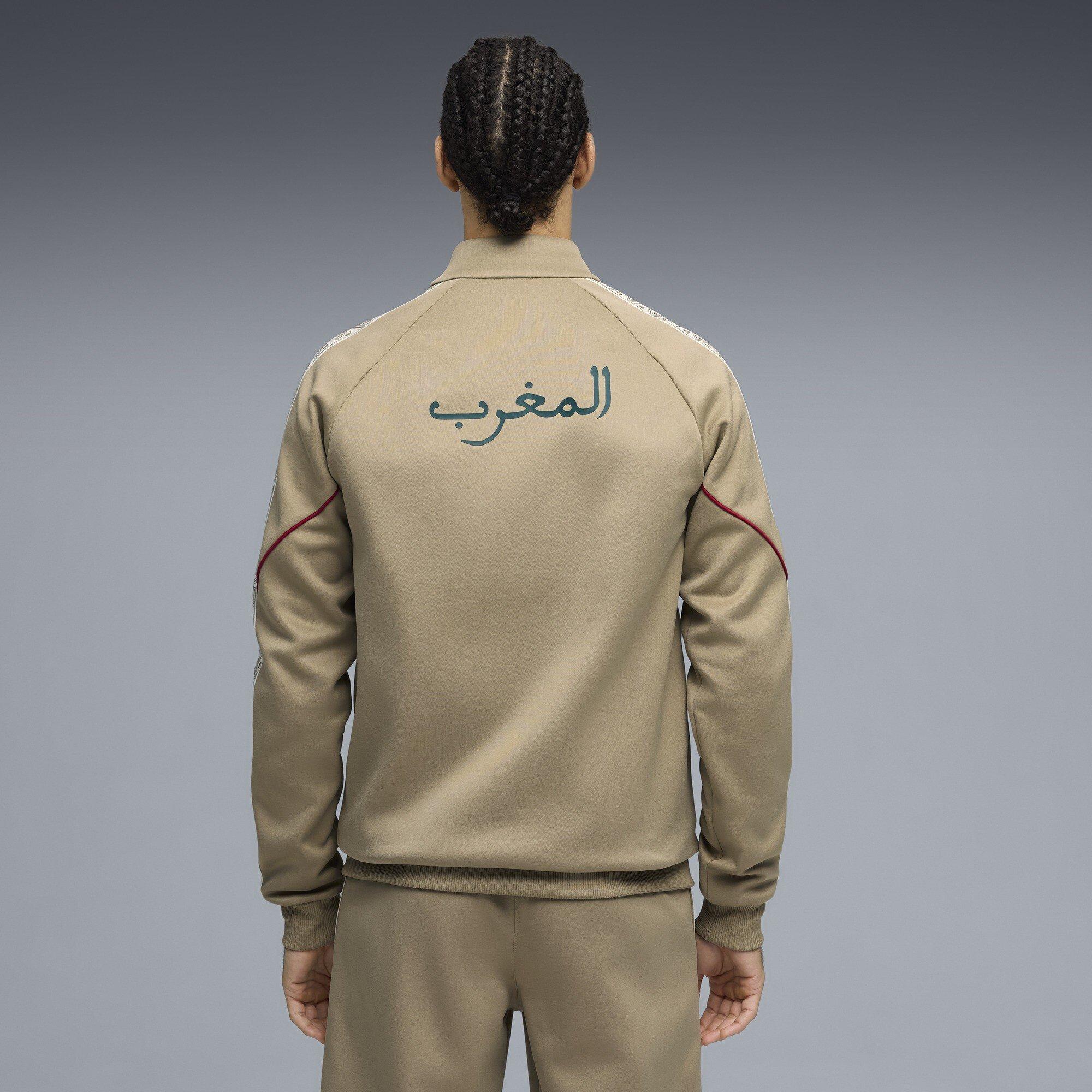 Beige/Groen - Puma - Men's Morocco International Licensed Tracksuit Top - 4